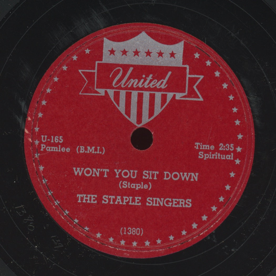 Gospel 78 - The Staple Singers - It Rained Children / Won't You Sit Down on United