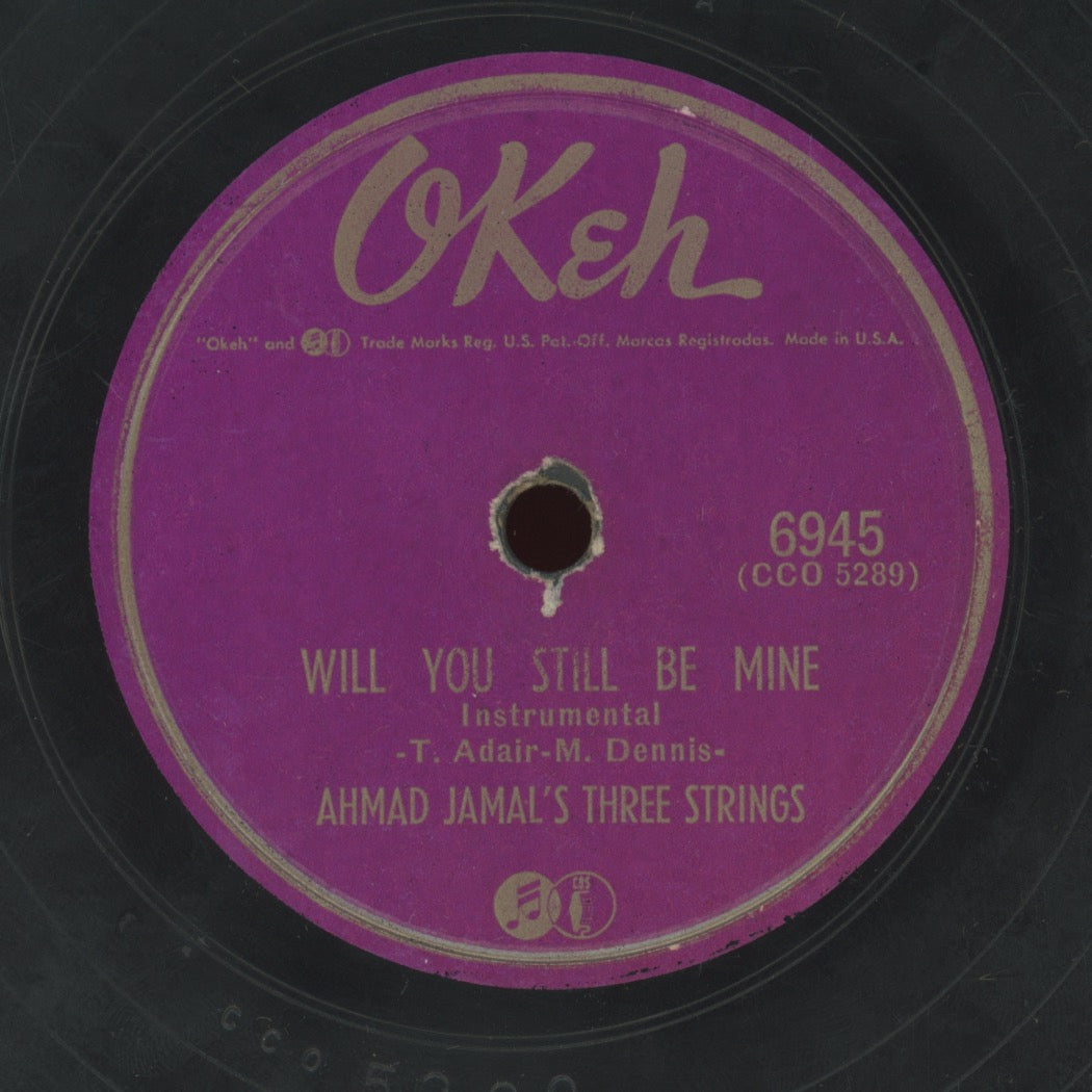 Jazz 78 - Ahmad Jamal Trio - Ahmad's Blues / Will You Still Be Mine on Okeh