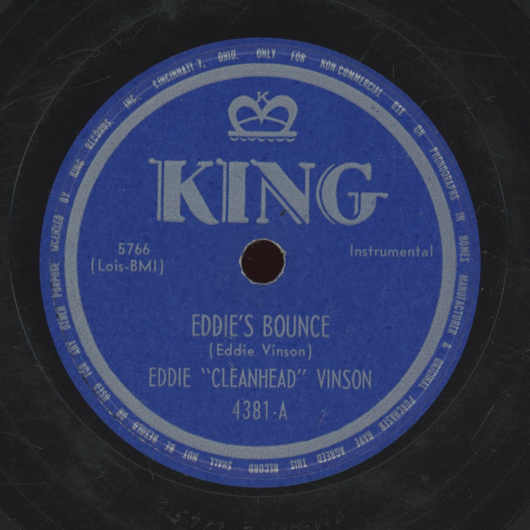 Blues 78 - Eddie "Cleanhead" Vinson - Eddie's Bounce / My Big Brass Bed Is Gone on King