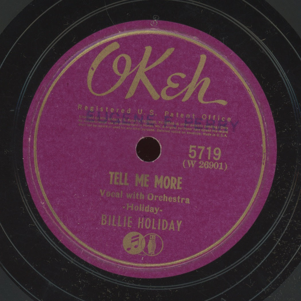 Jazz 78 - Billie Holiday - Laughing At Life / Tell Me More on Okeh