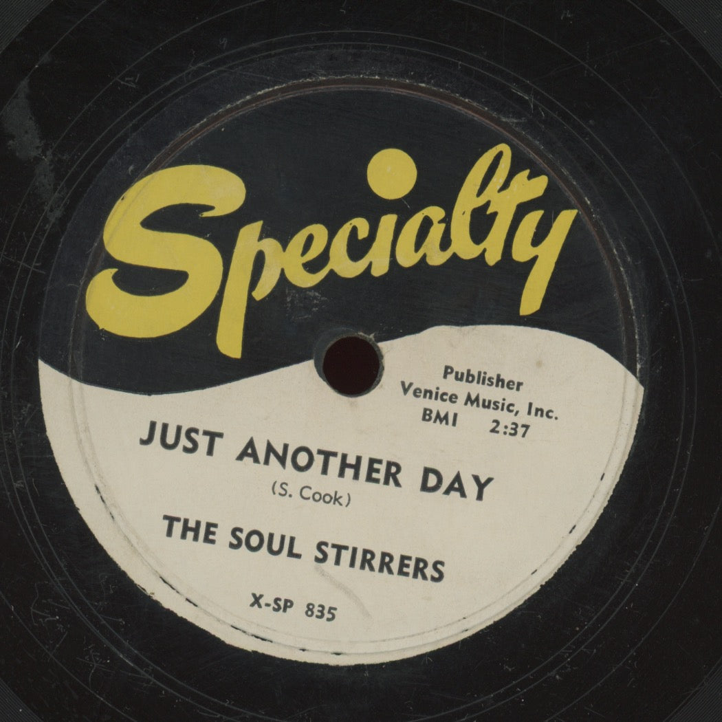 Gospel 78 - The Soul Stirrers (Sam Cooke) - Let Me Go Home / Just Another Day on Specialty