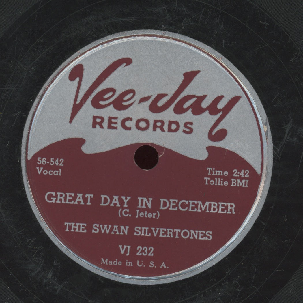 Gospel 78 - The Swan Silvertones - Great Day In December / The Lord's Prayer on Vee-Jay
