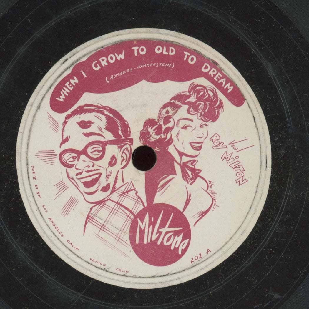 Blues 78 - Roy Milton - When I Grow To Old To Dream / Do As I Say on Miltone