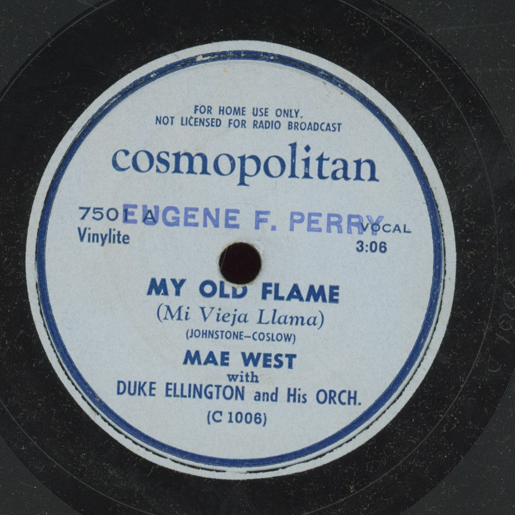 Jazz 78 - Mae West / Duke Ellington - My Old Flame / Rockin' Chair on Cosmopolitan