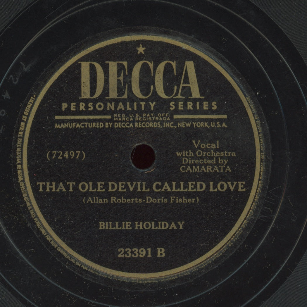 Jazz 78 - Billie Holiday - Lover Man (Oh, Where Can You Be?) / That Ole Devil Called Love on Decca