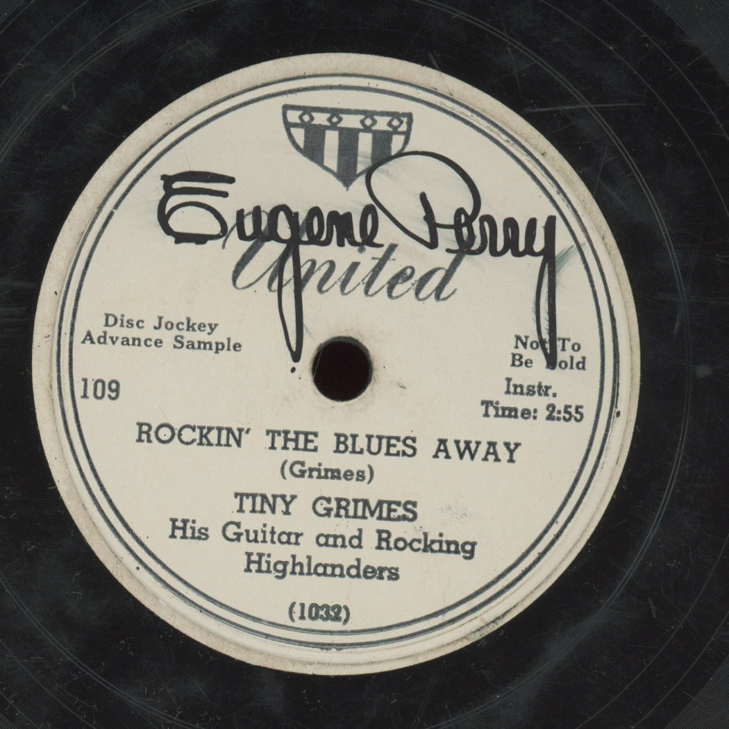 Jazz / Blues 78 - Tiny Grimes And His Rocking Highlanders - Rockin' the Blues Away / Solitude on United Promo