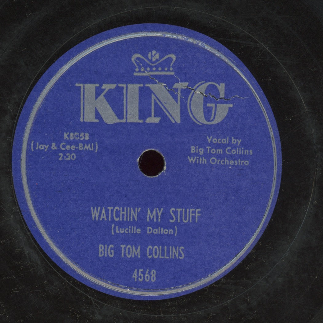 Blues 78 - Big Tom Collins (Brownie McGhee) - Heart Breaking Woman / Watchin' My Stuff on King