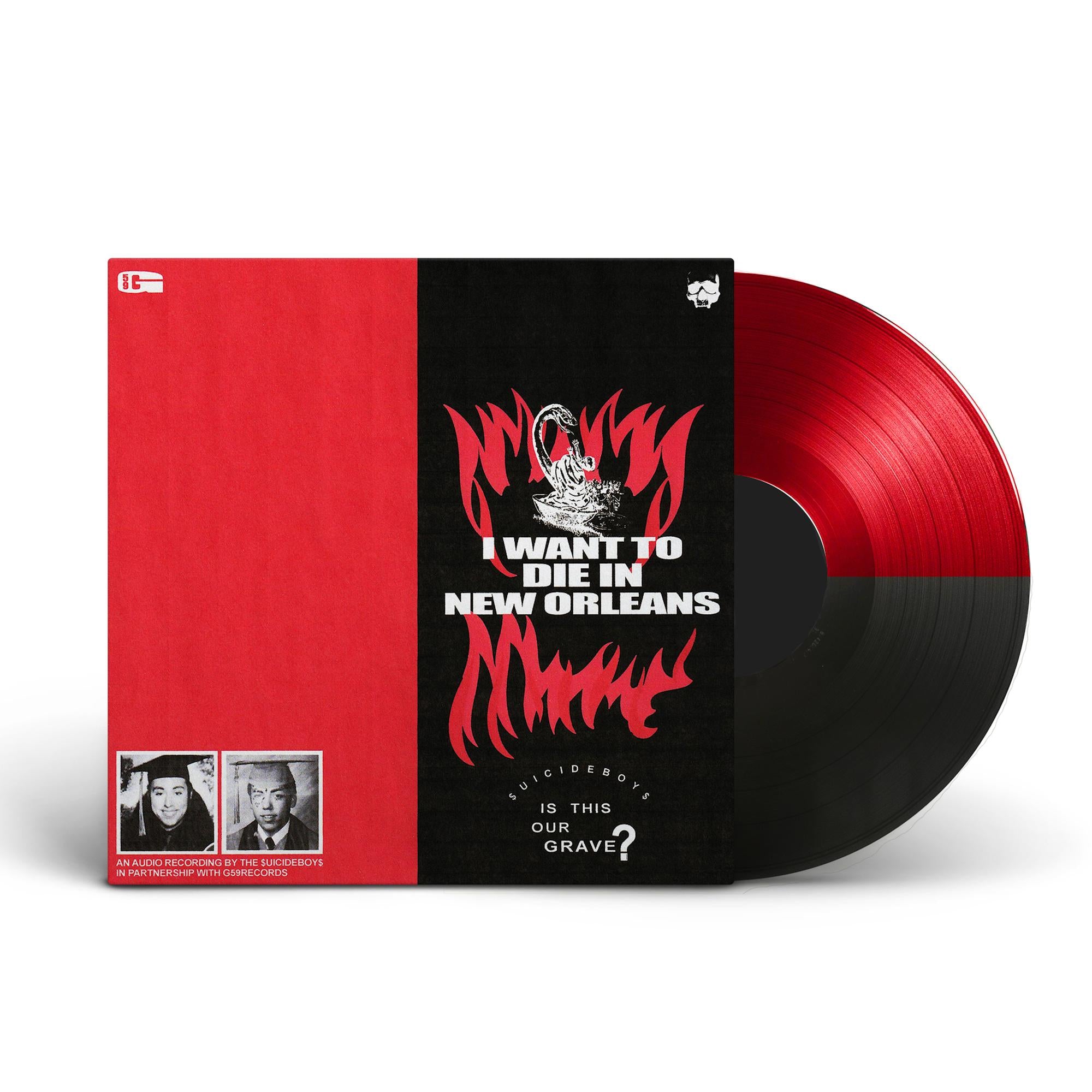 $uicideboy$ - I Want To Die In New Orleans [Red & Black Split Vinyl] [LIMIT 2 PER CUSTOMER]