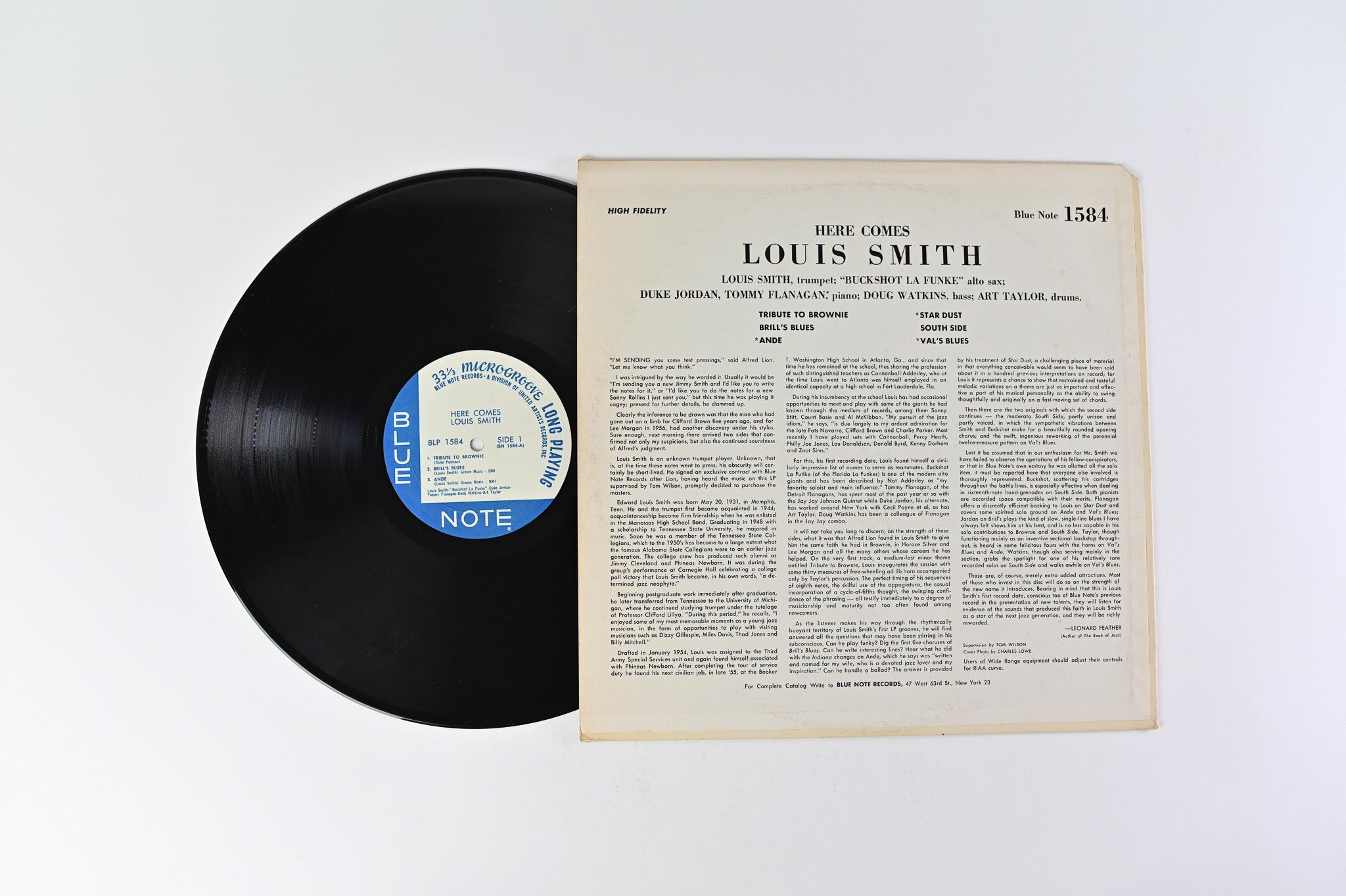 Louis Smith - Here Comes Louis Smith on Blue Note Mono UA Pressing BLP 1584