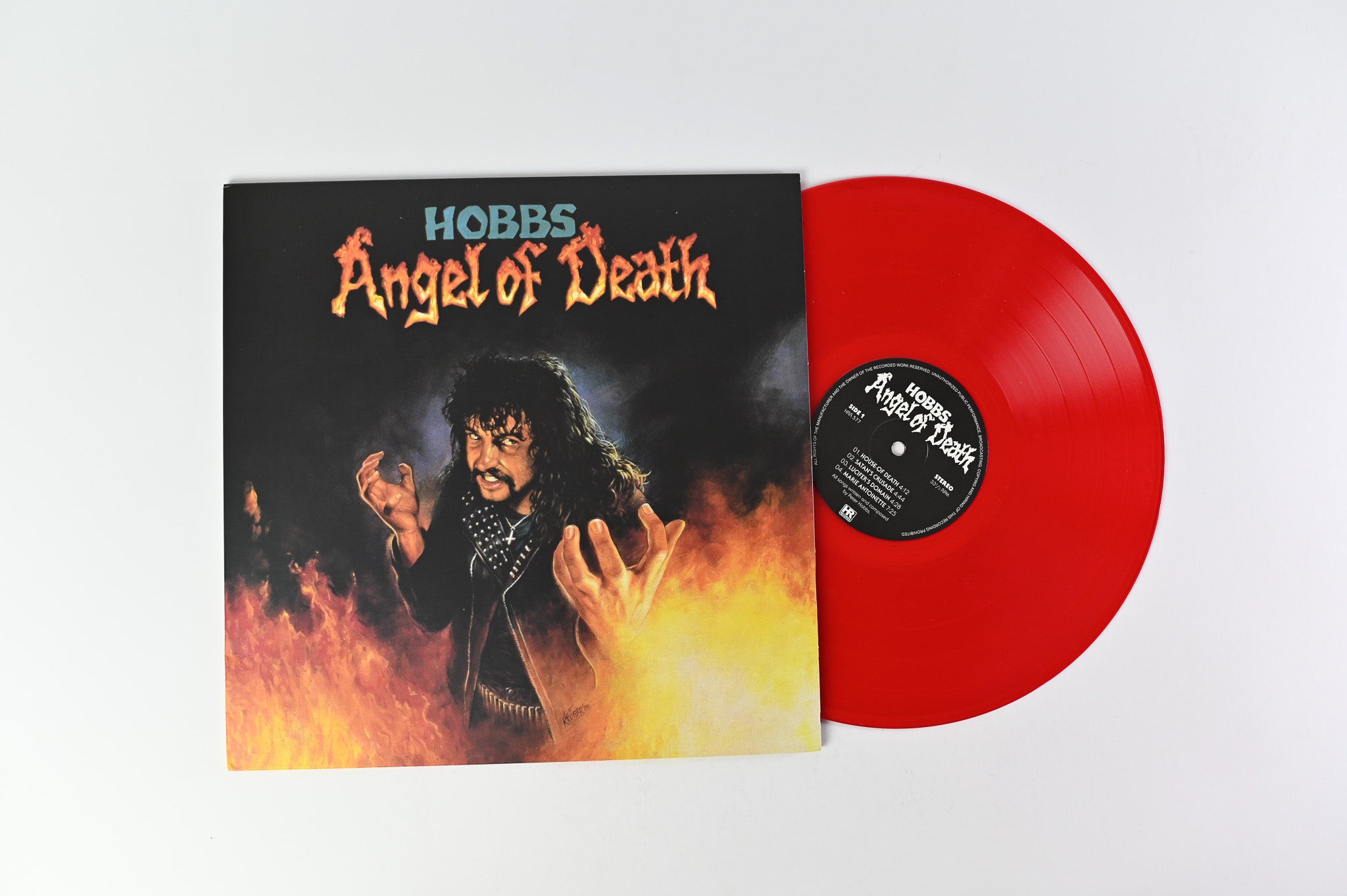 Hobbs Angel Of Death - Hobbs' Angel Of Death on High Roller Blood Red Vinyl Reissue