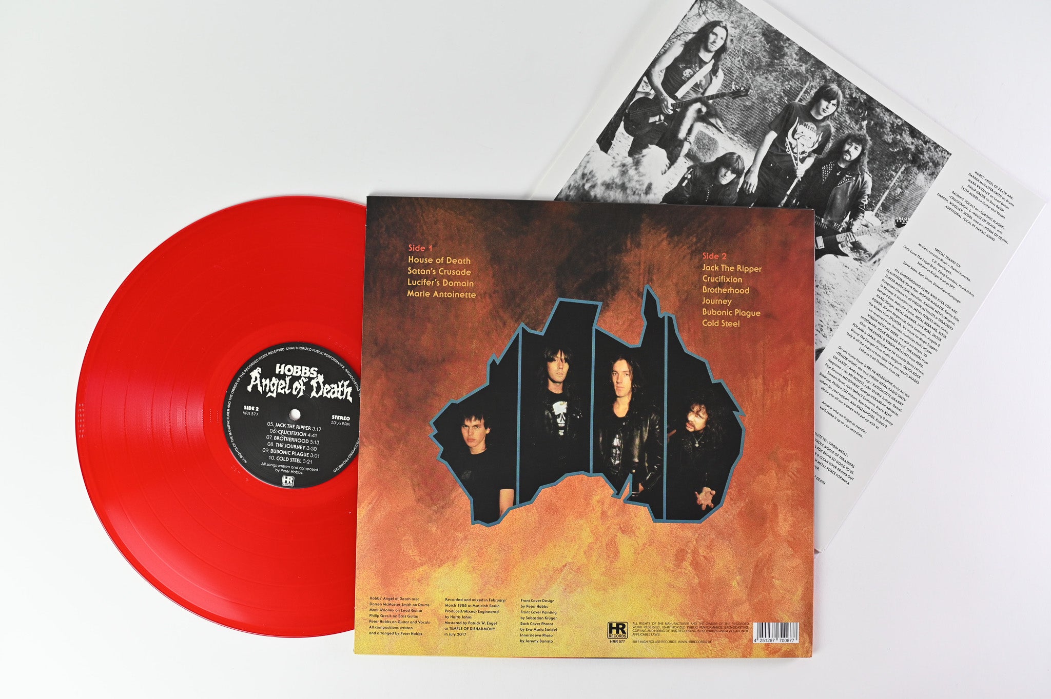 Hobbs Angel Of Death - Hobbs' Angel Of Death on High Roller Blood Red Vinyl Reissue