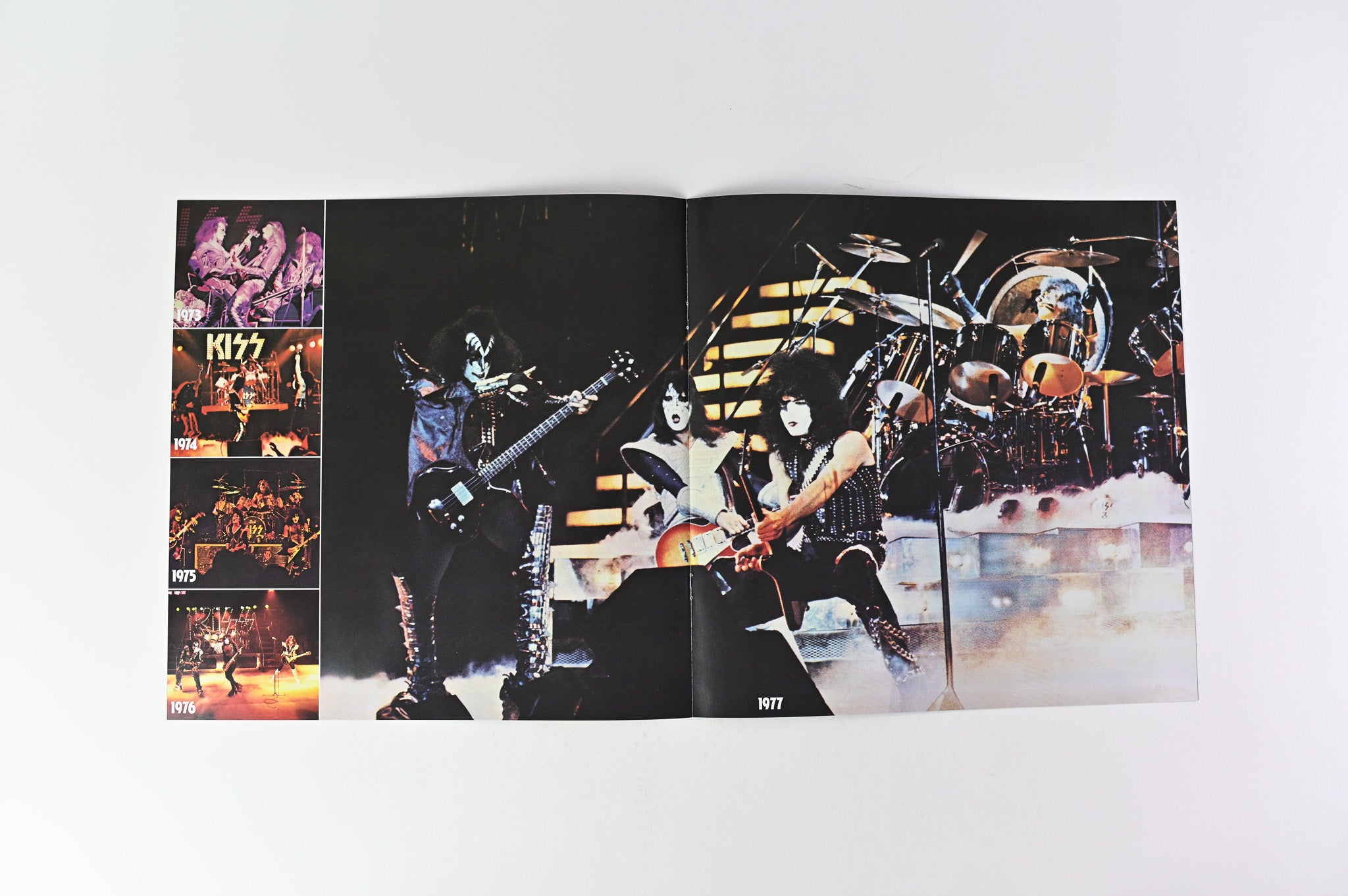 Kiss - Alive II on Casablanca Ltd Red White & Blue Splatter Reissue