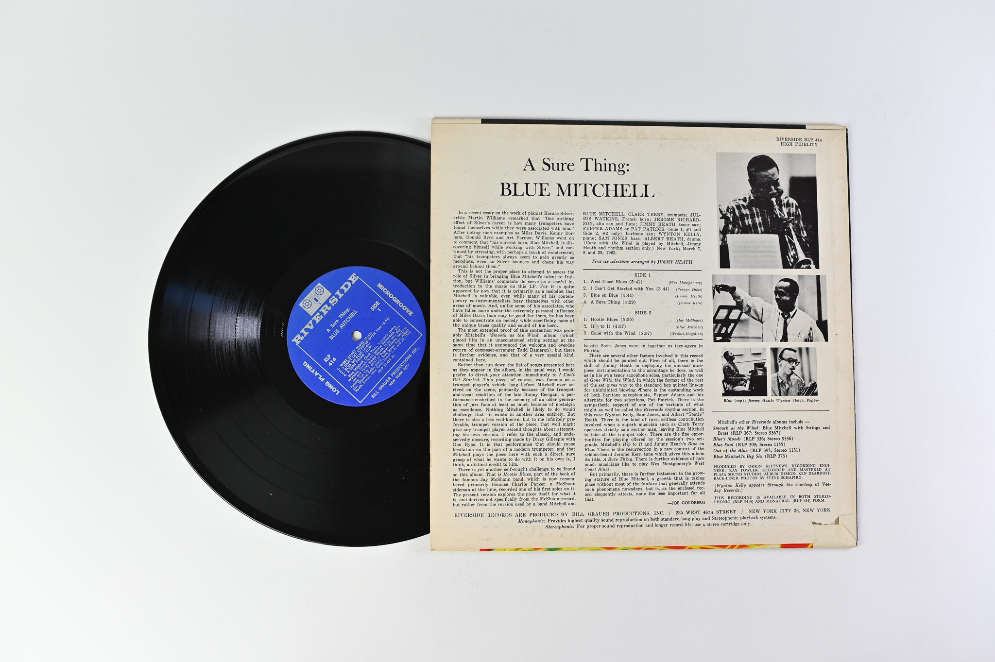 Blue Mitchell - A Sure Thing on Riverside Mono