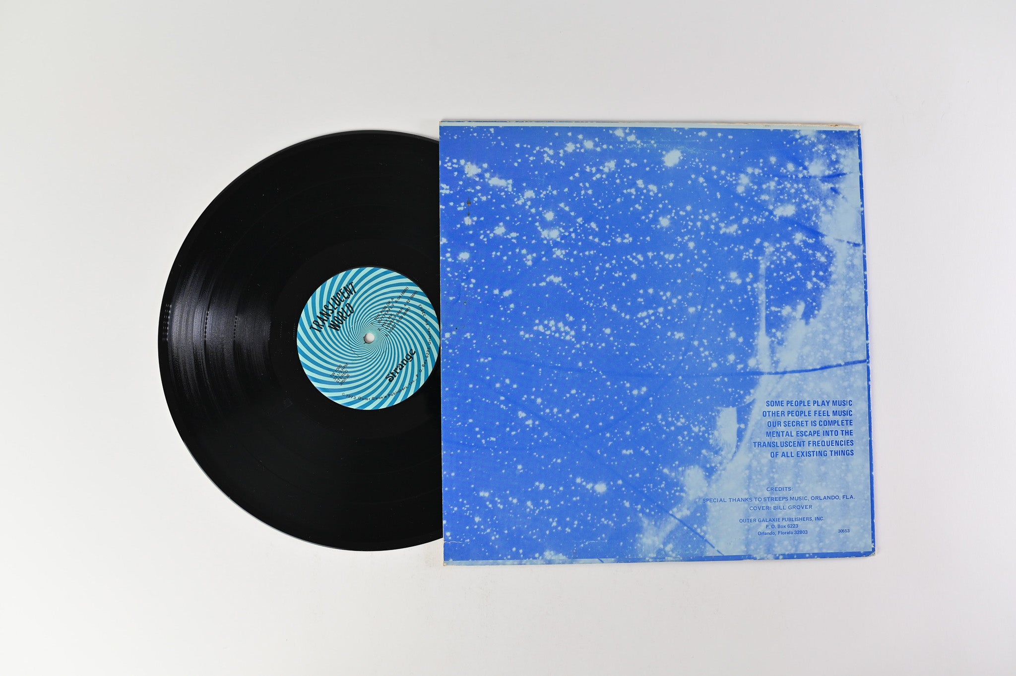 Terry Brooks & Strange - Translucent World on Private QCA First Press