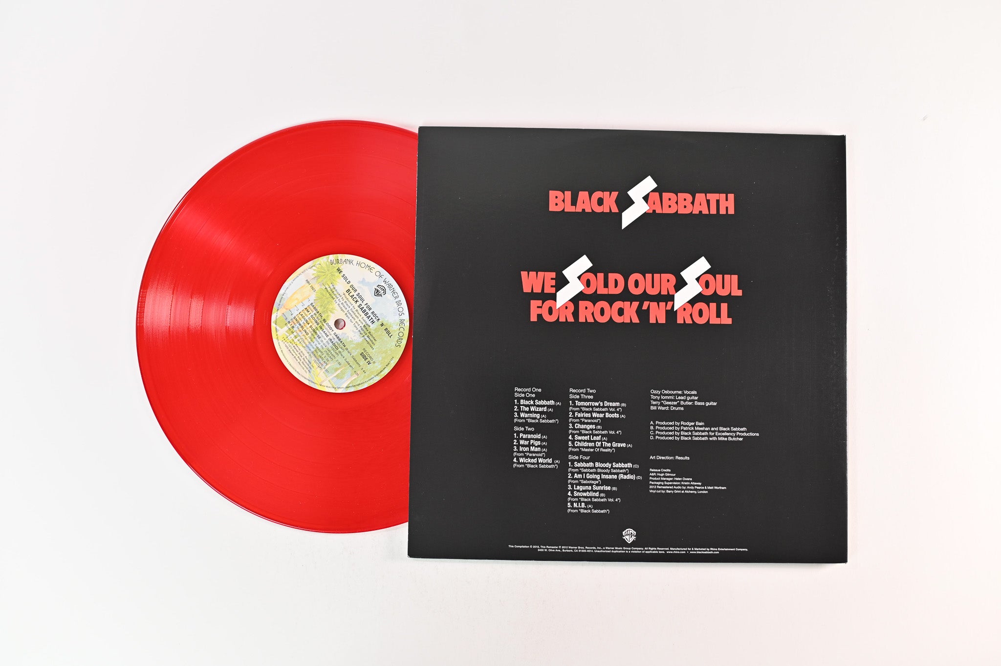 Black Sabbath - We Sold Our Soul For Rock 'N' Roll on Warner Bros Rhino Rocktober Red Vinyl Reissue