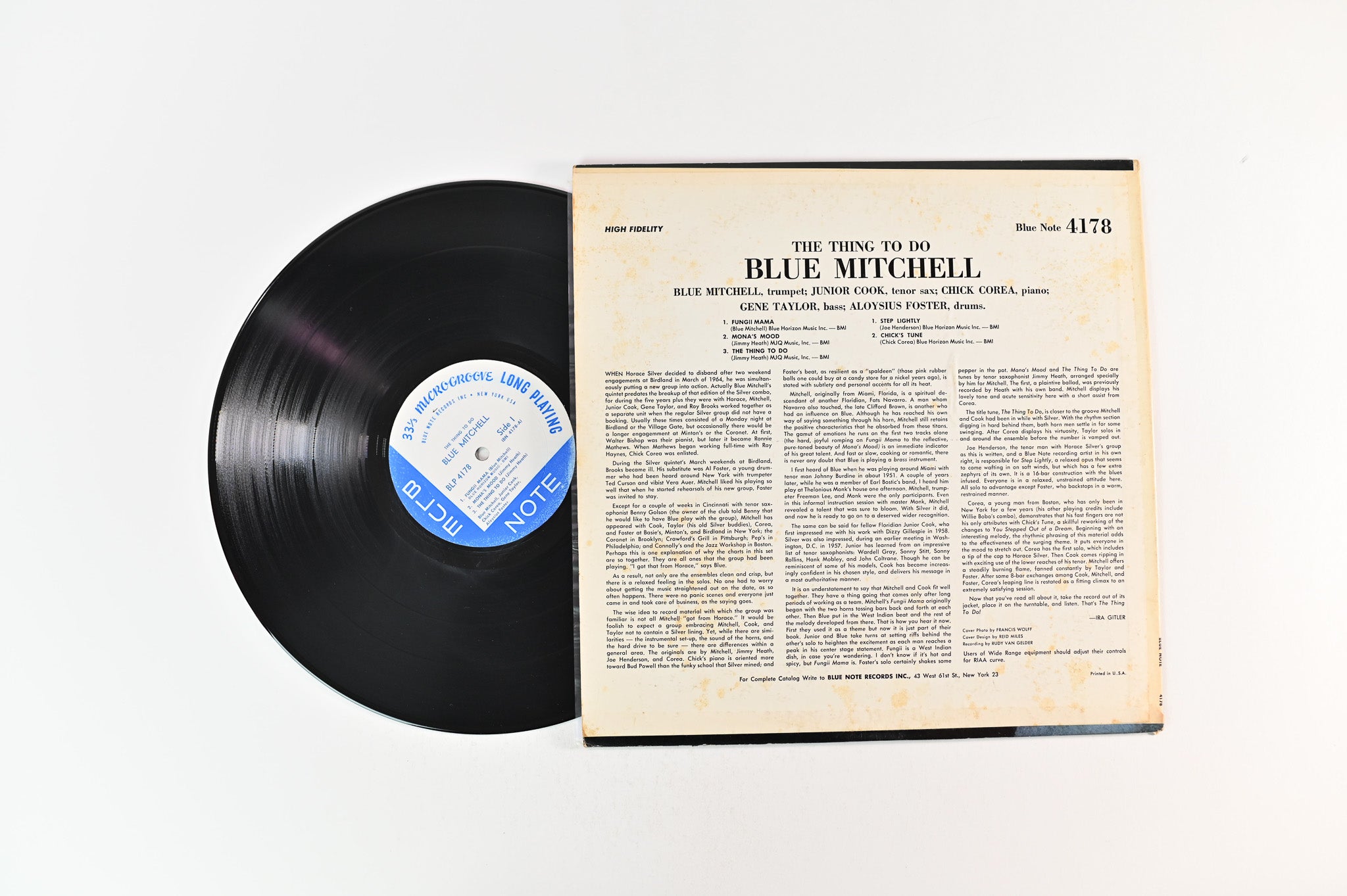 Blue Mitchell - The Thing To Do on Blue Note NY USA Mono