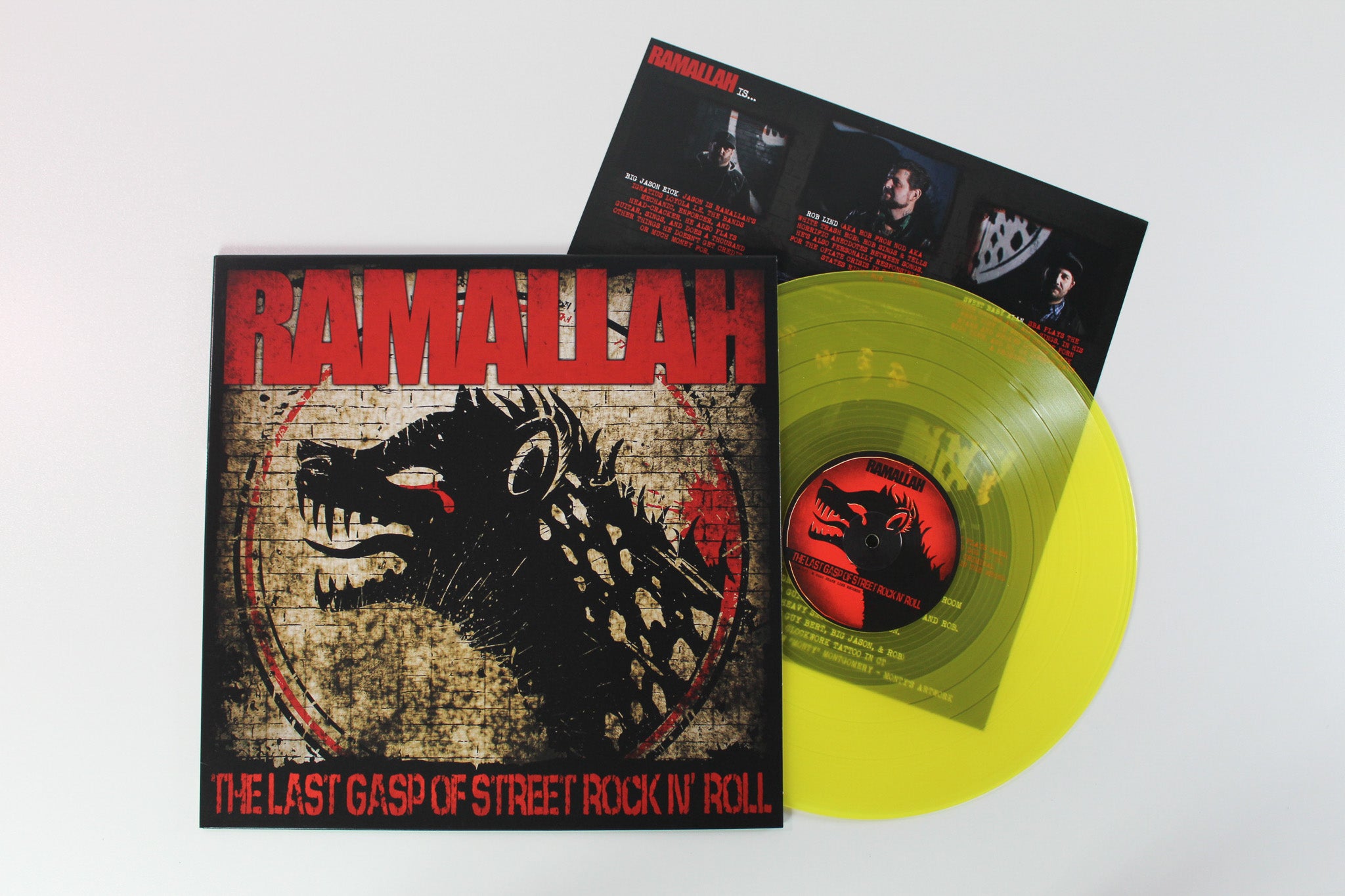 Ramallah - The Last Gasp Of Street Rock N' Roll on State Line Ltd Yellow Vinyl