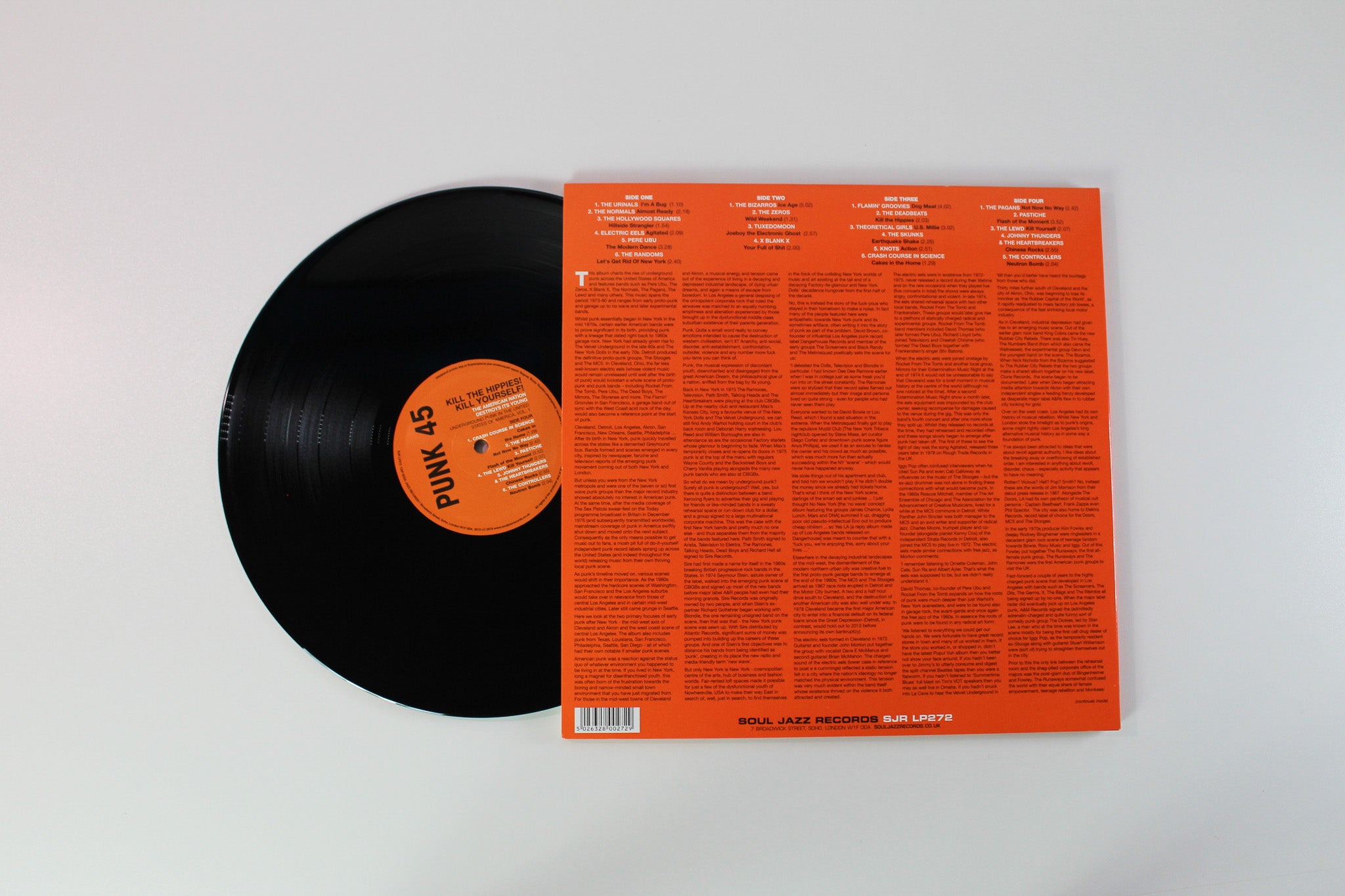 Various - Punk 45: Kill The Hippies! Kill Yourself! The American Nation Destroys Its Young (Underground Punk In The United States Of America, 1973-1980 Vol. 1) on Soul Jazz