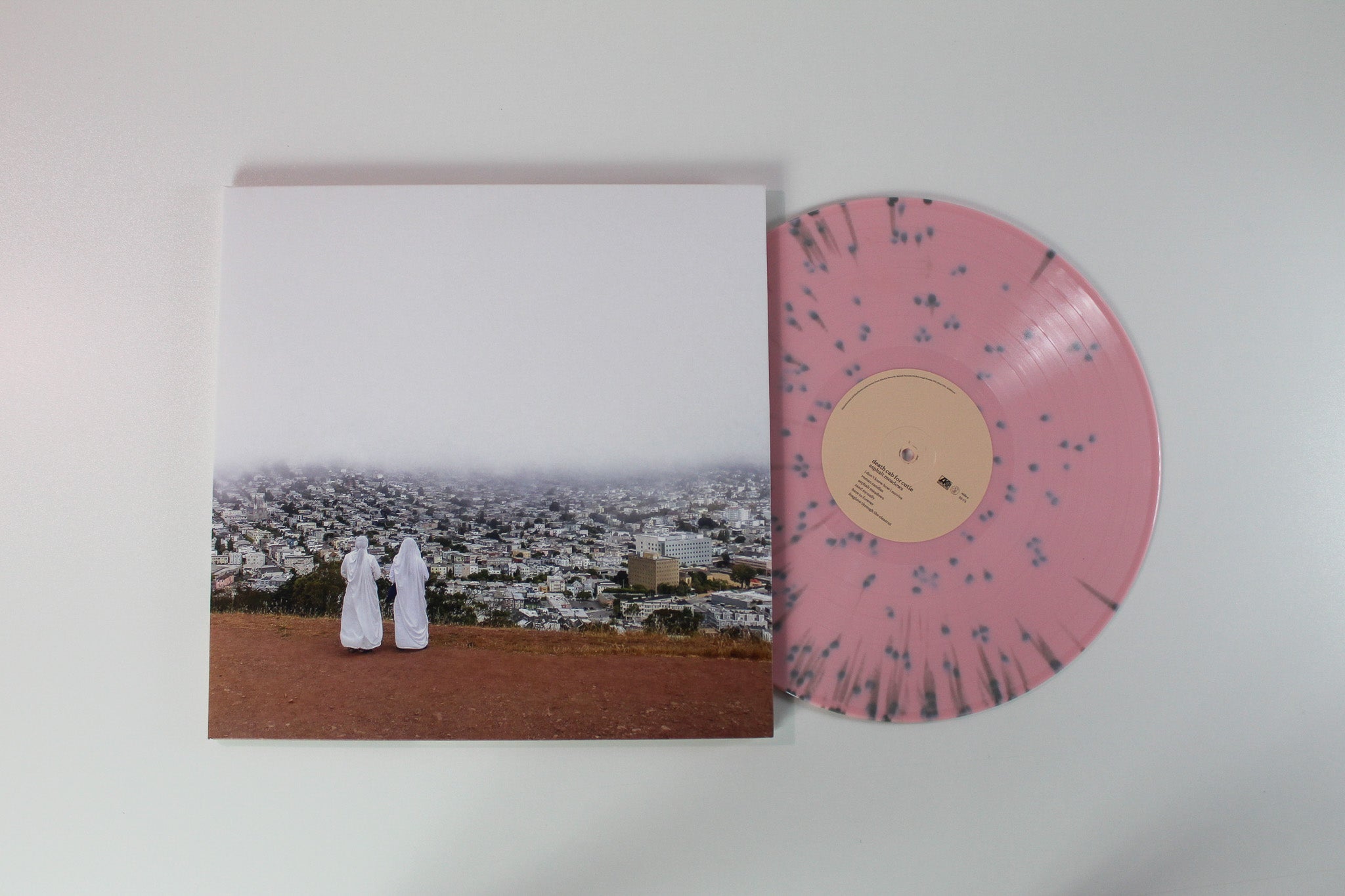 Death Cab For Cutie - Asphalt Meadows on Barsuk Vinyl Me Please Ltd Numbered Pink w/ Gray Splatter