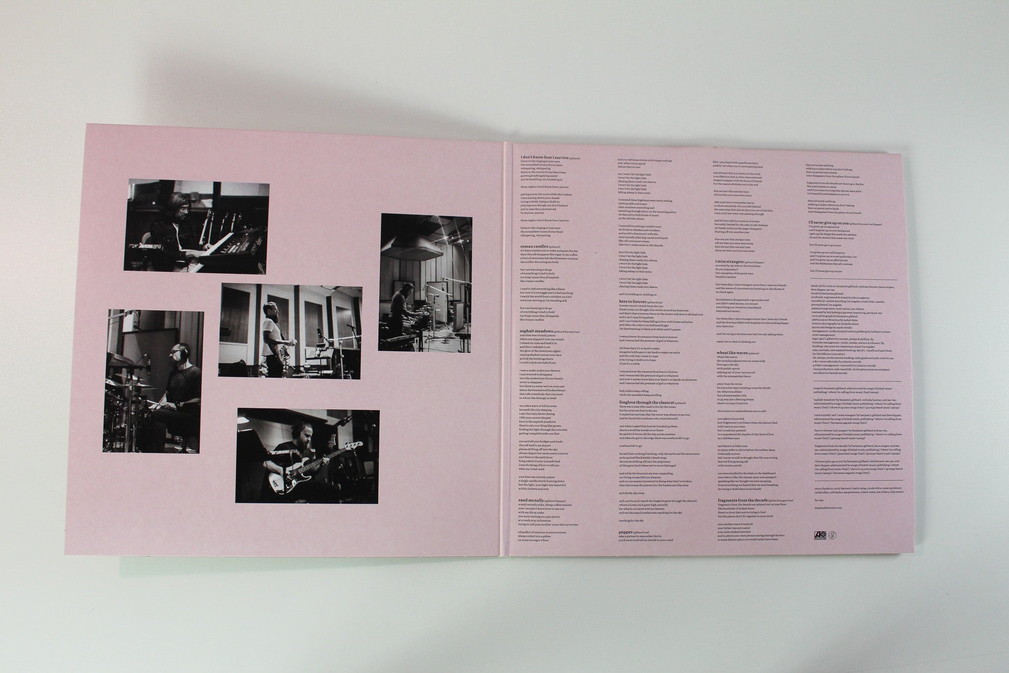 Death Cab For Cutie - Asphalt Meadows on Barsuk Vinyl Me Please Ltd Numbered Pink w/ Gray Splatter