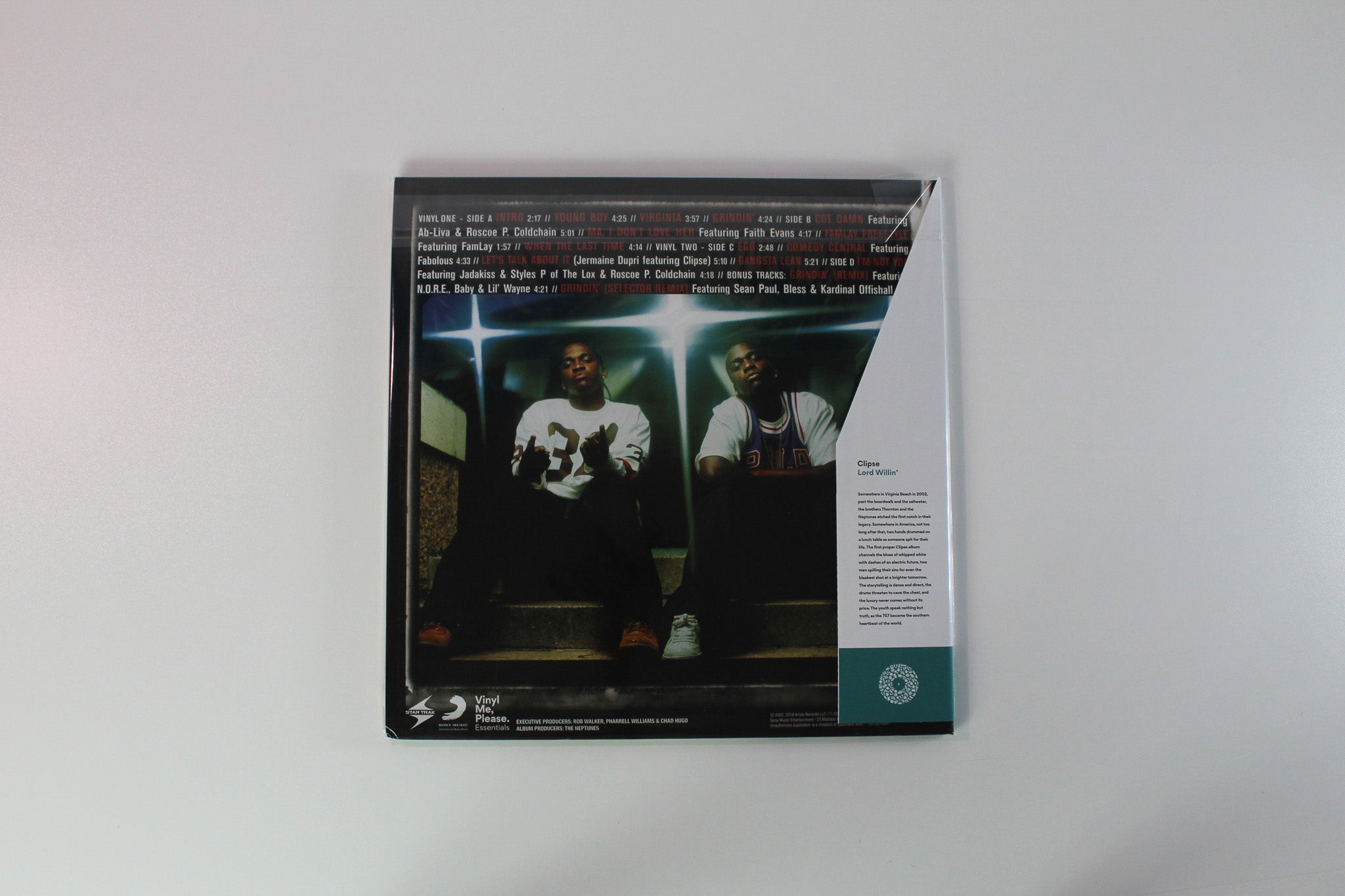 Clipse - Lord Willin' on Star Trak Vinyl Me Please Green Emerald Viny Reissue