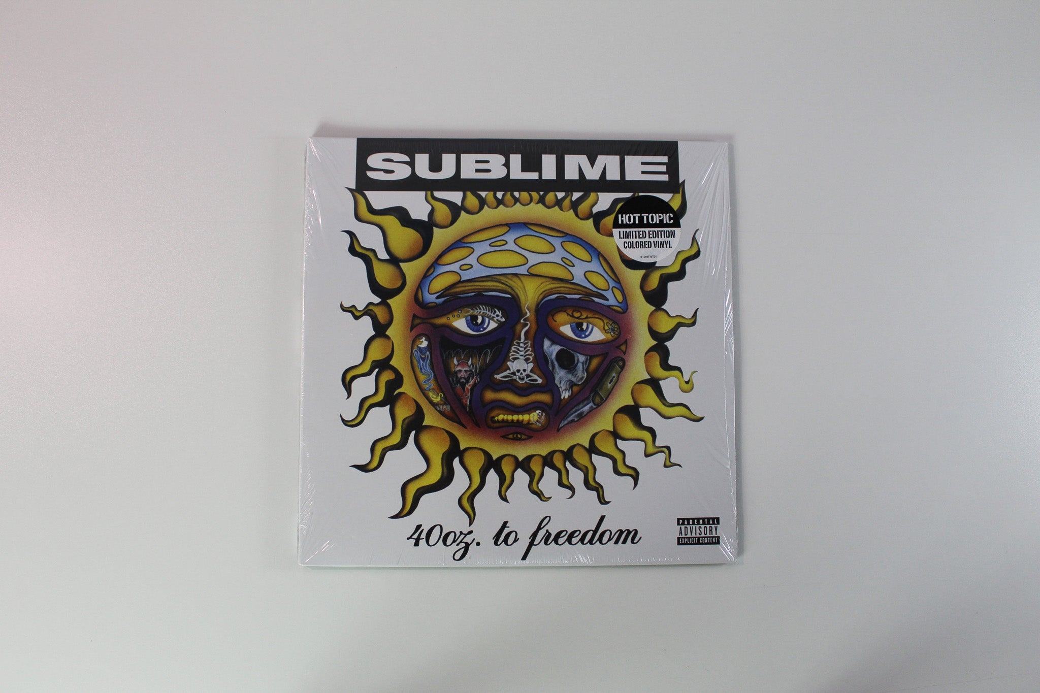 Sublime - 40oz. To Freedom on Skunk Hot Topic Exclusive Ltd Yellow/Orange/Hot Pink Splatter Reissue Sealed