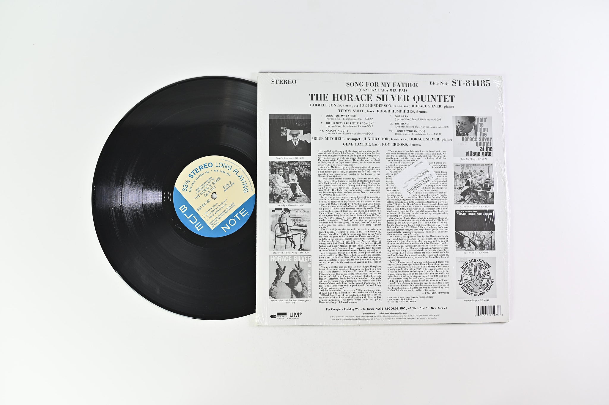 The Horace Silver Quintet - Song For My Father = Cantiga Para Meu Pai on Blue Note