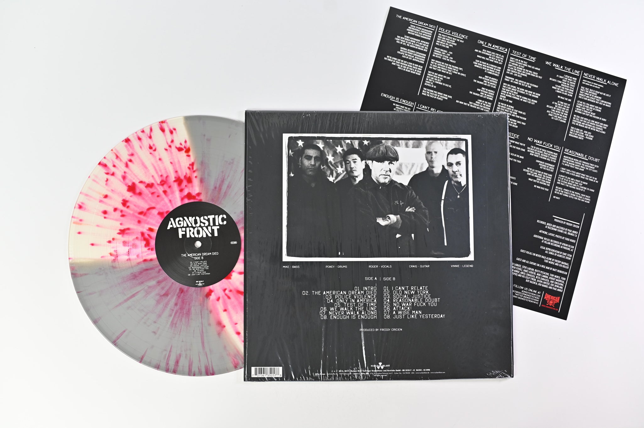 Agnostic Front - The American Dream Died on Nuclear Blast - Splatter Vinyl