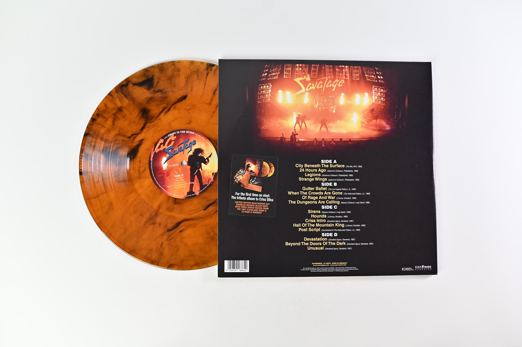 Savatage - Ghost In The Ruins - A Tribute To Criss Oliva on Ear Music Classics - Orange & Black Marbled Vinyl