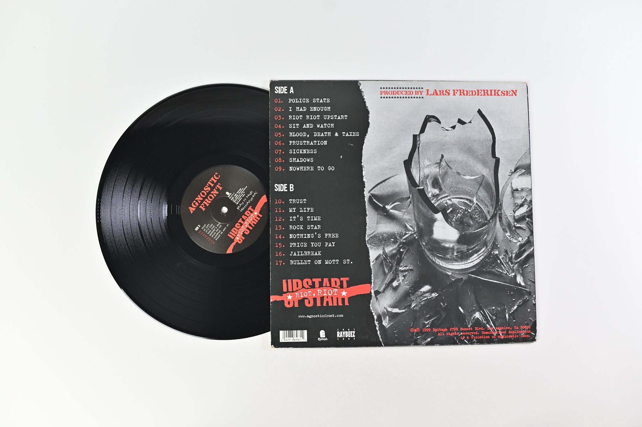 Agnostic Front - Riot, Riot, Upstart on Epitaph