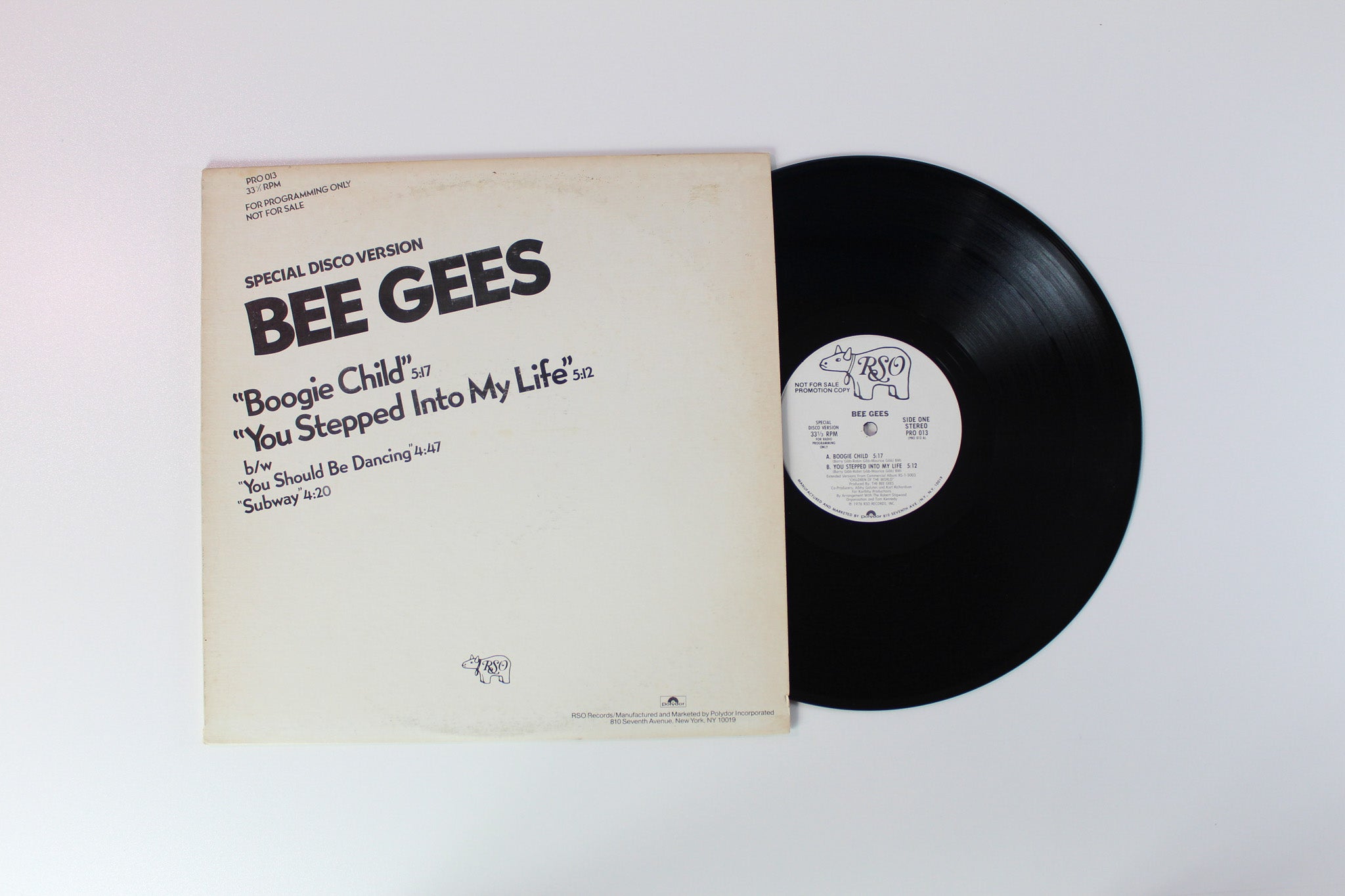 Bee Gees - Boogie Child / You Stepped Into My Life / You Should Be Dancing / Subway on RSO - Promo 12"