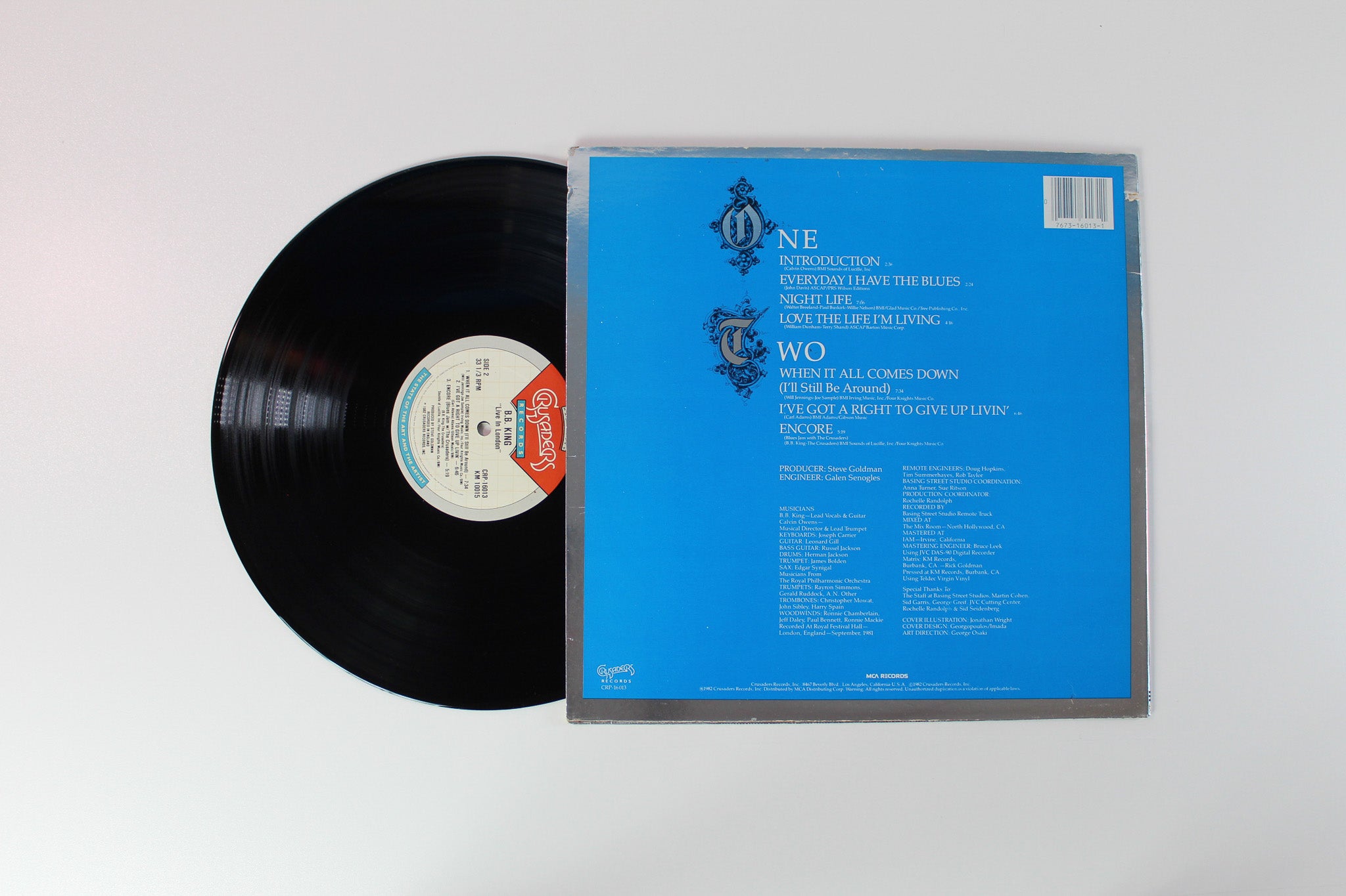 B.B. King - Live In London on Crusaders Records