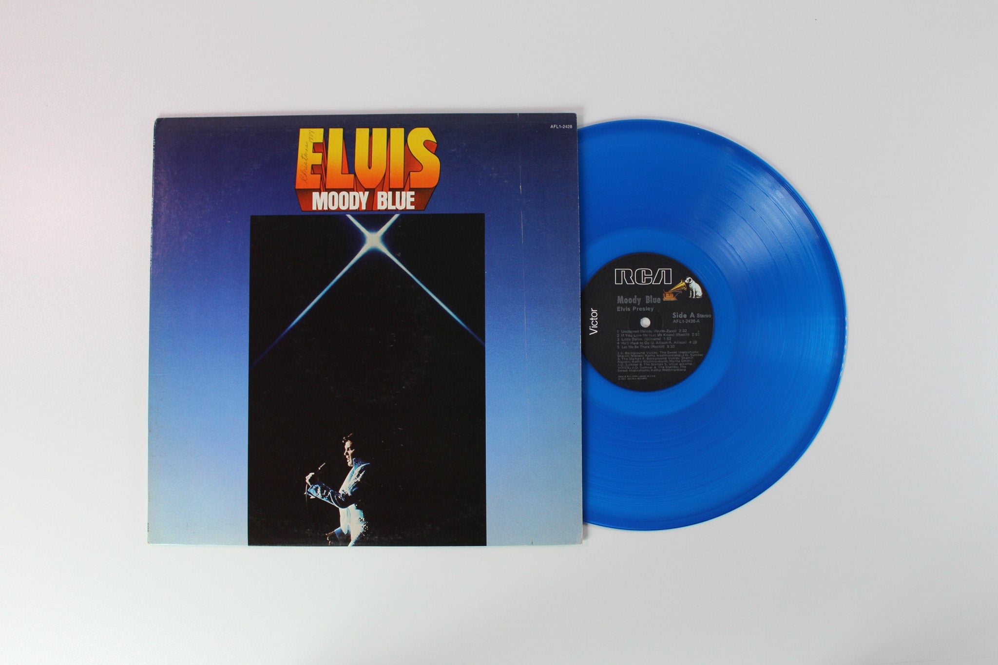 Elvis Presley - Moody Blue on RCA Victor Blue Vinyl