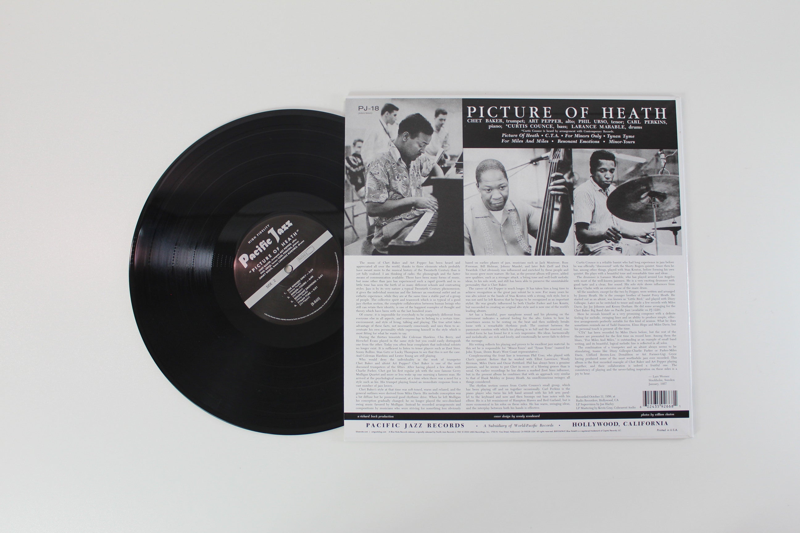 Chet Baker, Art Pepper, Phil Urso - Picture Of Heath on Pacific Jazz/Blue Note Tone Pet Series Reissue
