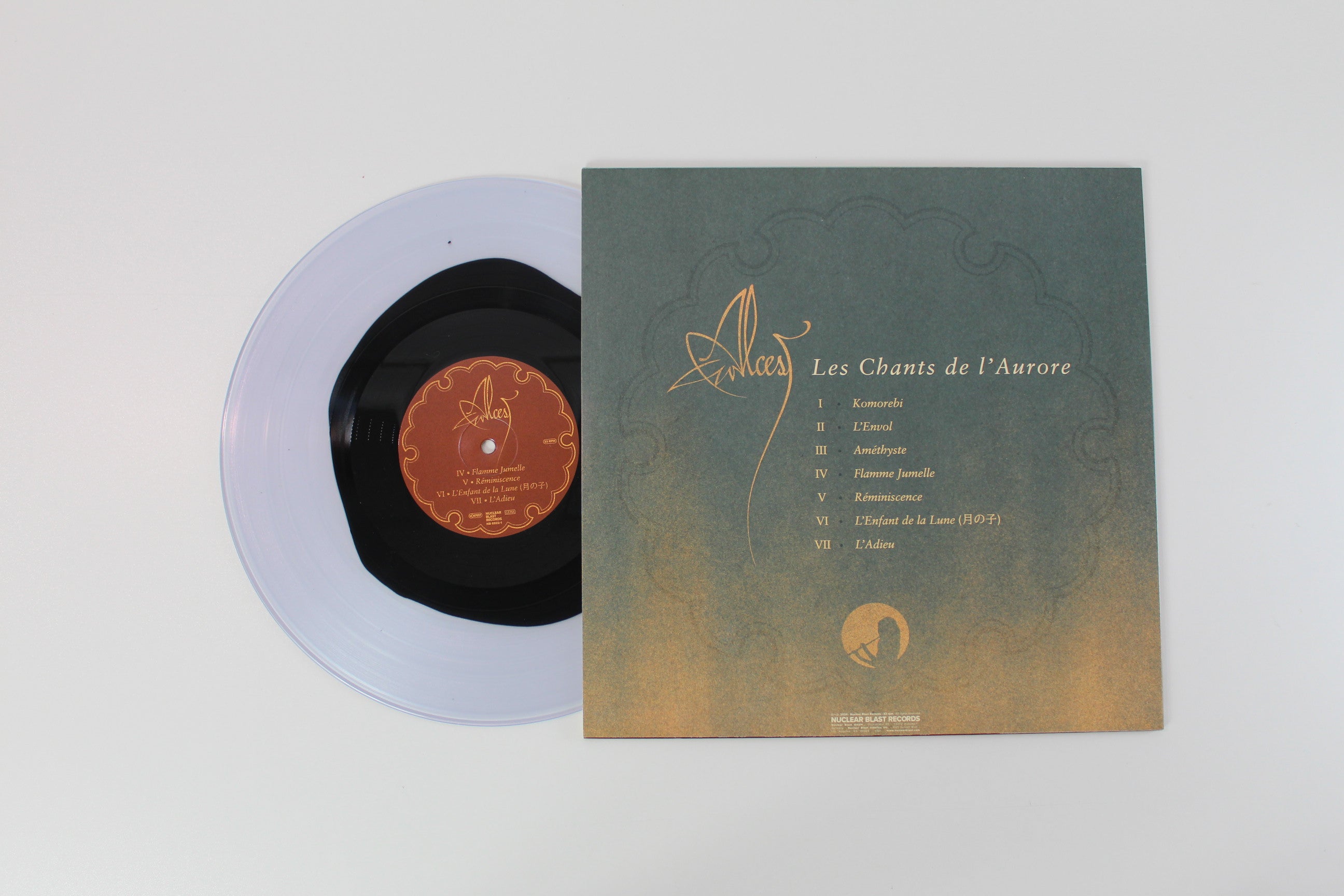 Alcest - Les Chants De L'Aurore on Nuclear Blast Ltd. Transparent Black Yolk Vinyl