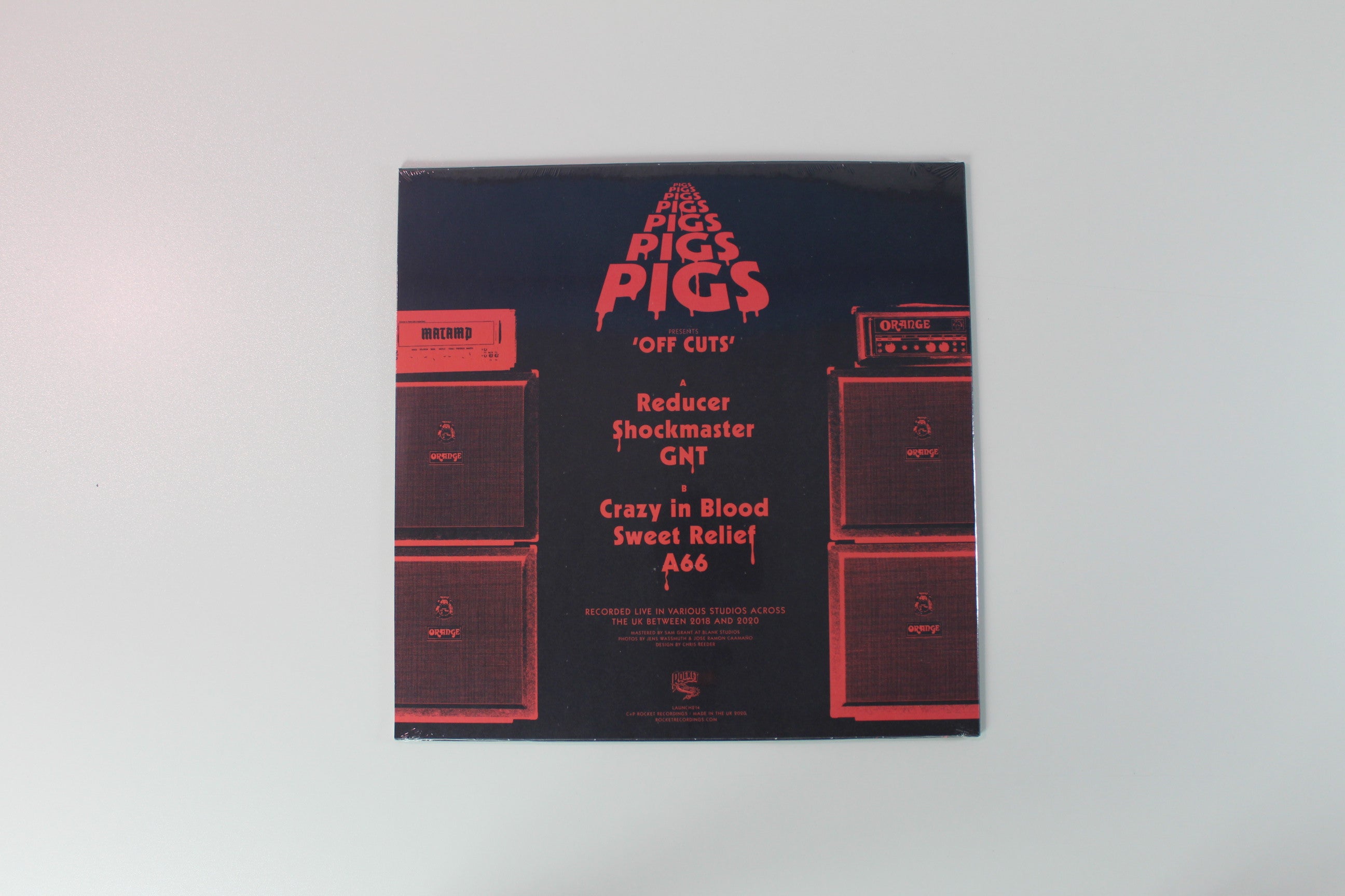 Pigs Pigs Pigs Pigs Pigs Pigs Pigs - Off Cuts Ltd. Edition on Rocket Recordings Splatter Vinyl