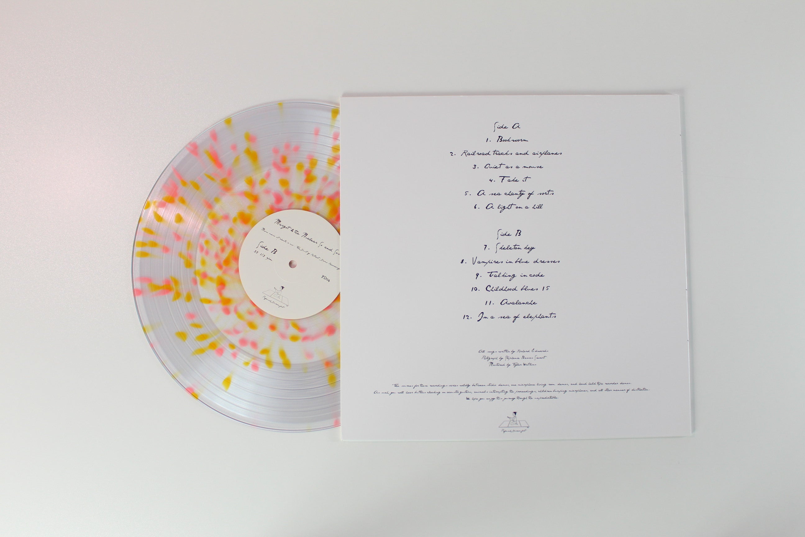 Margot & The Nuclear So And So's - Meow Meow Et Chante A Moi - The Dust Of Retreat Demo Recordings Ltd. Clear Splatter Vinyl on Profound Discomfort