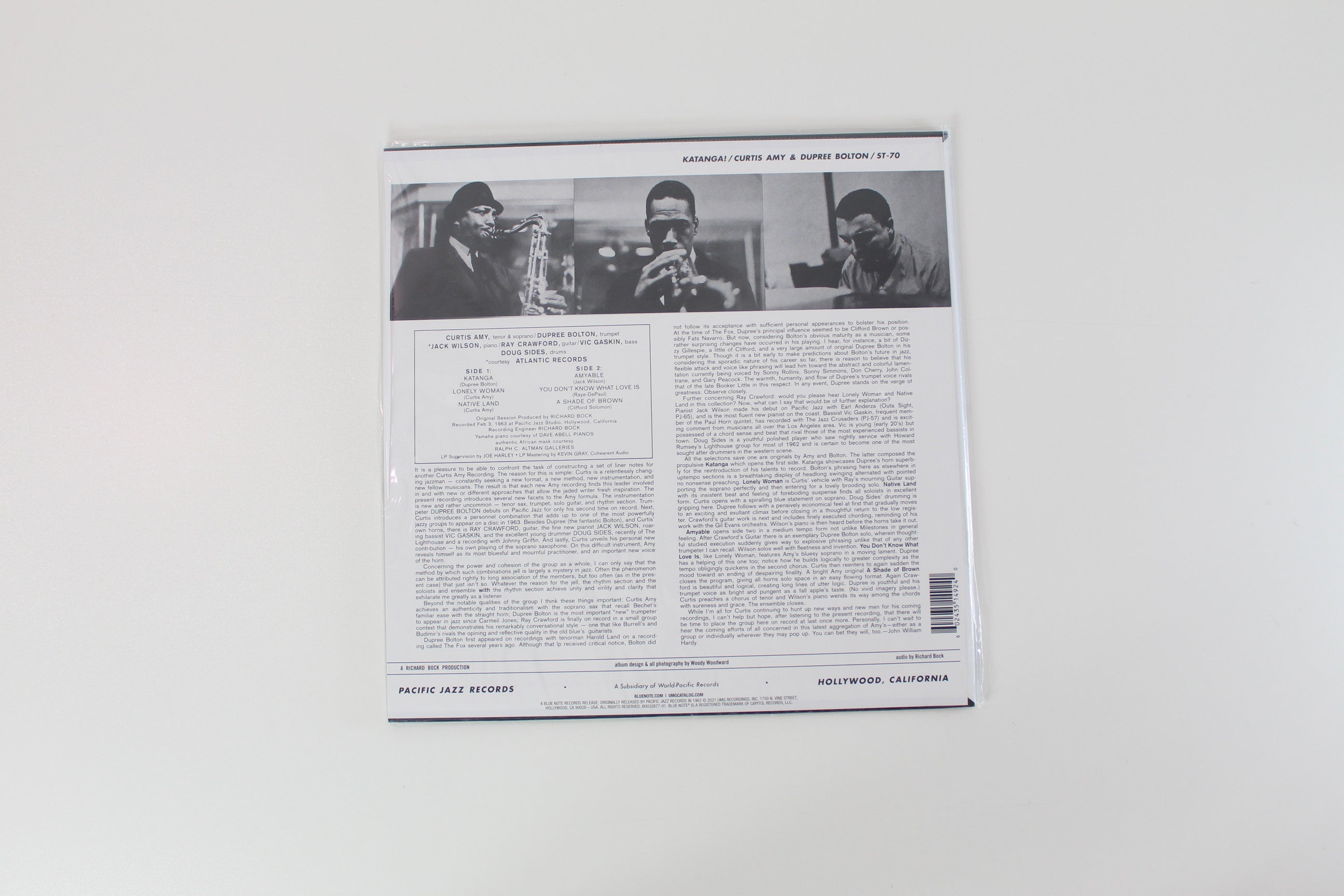Curtis Amy, Dupree Bolton - Katanga! on Pacific Jazz/Blue Note Tone Poet Series Sealed