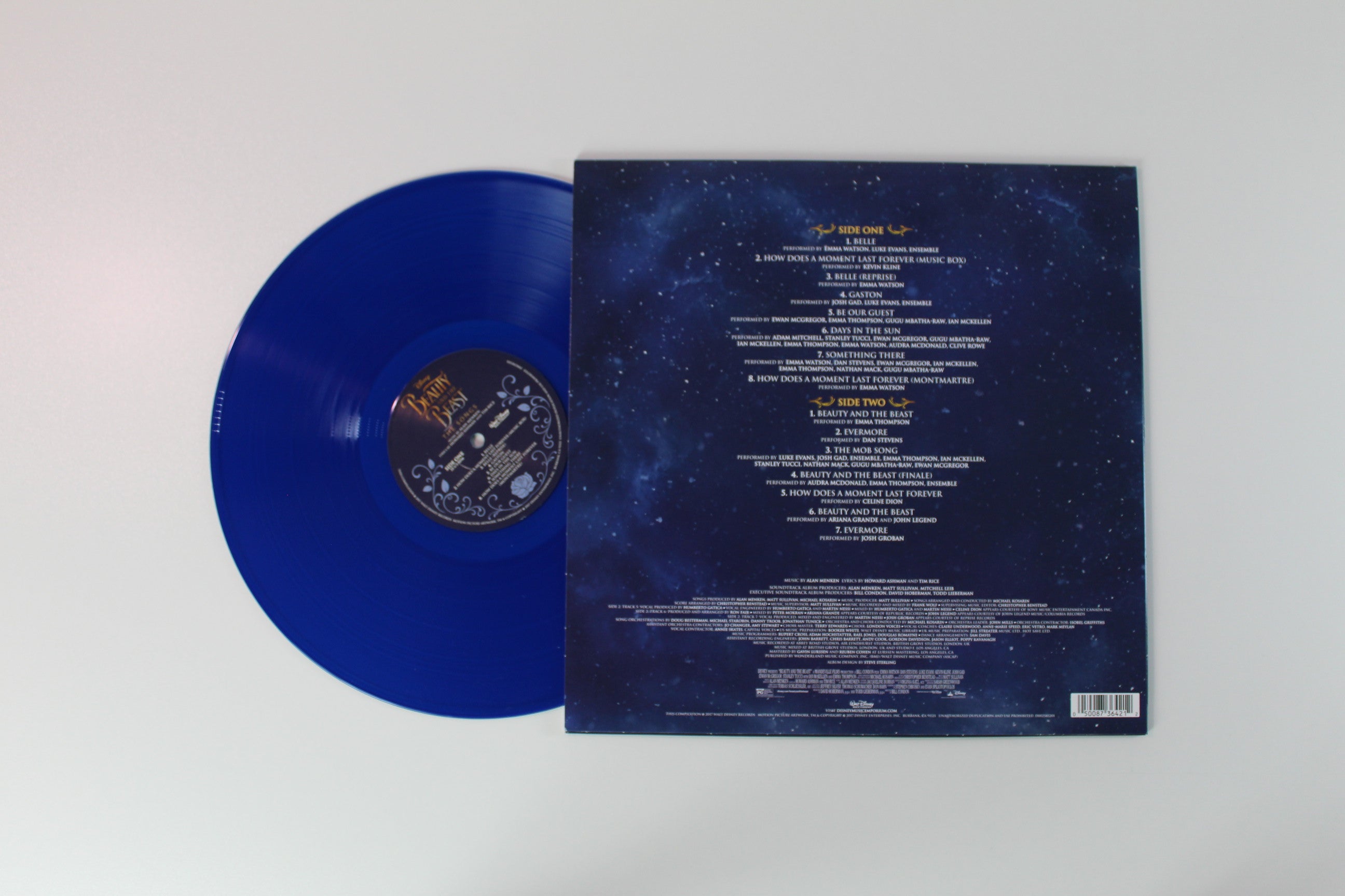 Alan Menken - Beauty And The Beast (The Songs) Blue Vinyl on Walt Disney Records