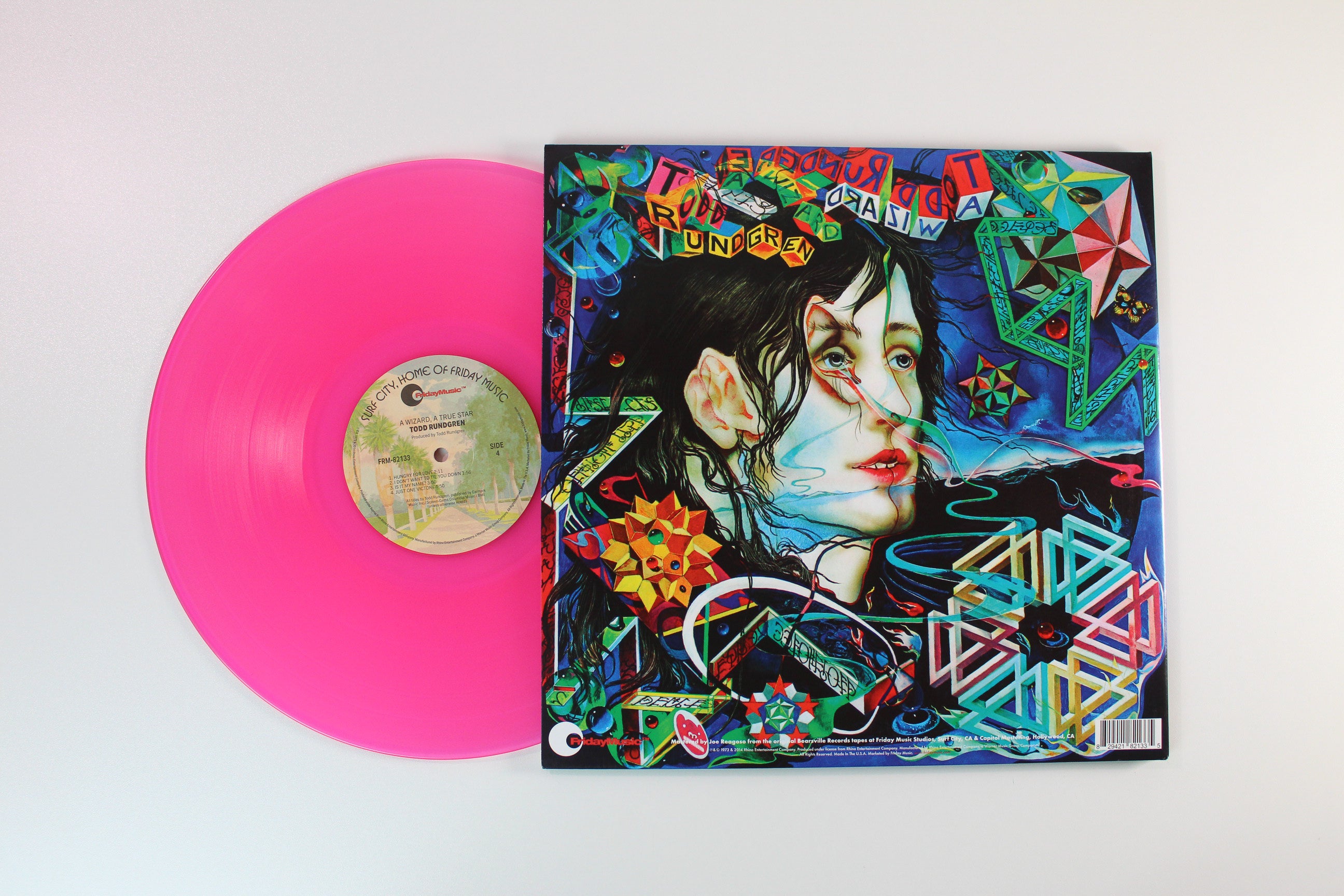 Todd Rundgren - A Wizard, A True Star on Friday Music Transparent Magenta Vinyl Reissue