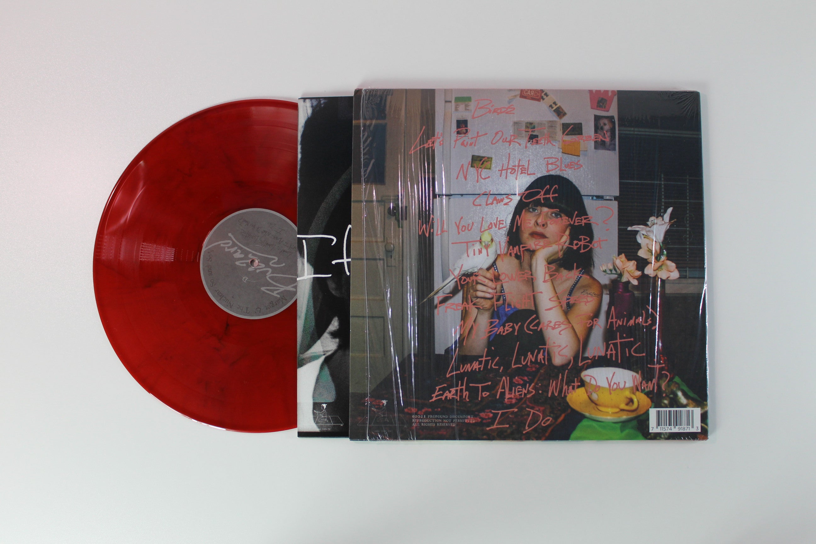 Margot & The Nuclear So And So's - Buzzard Ltd. Red/Black Marbled Vinyl on Profound Discomfort