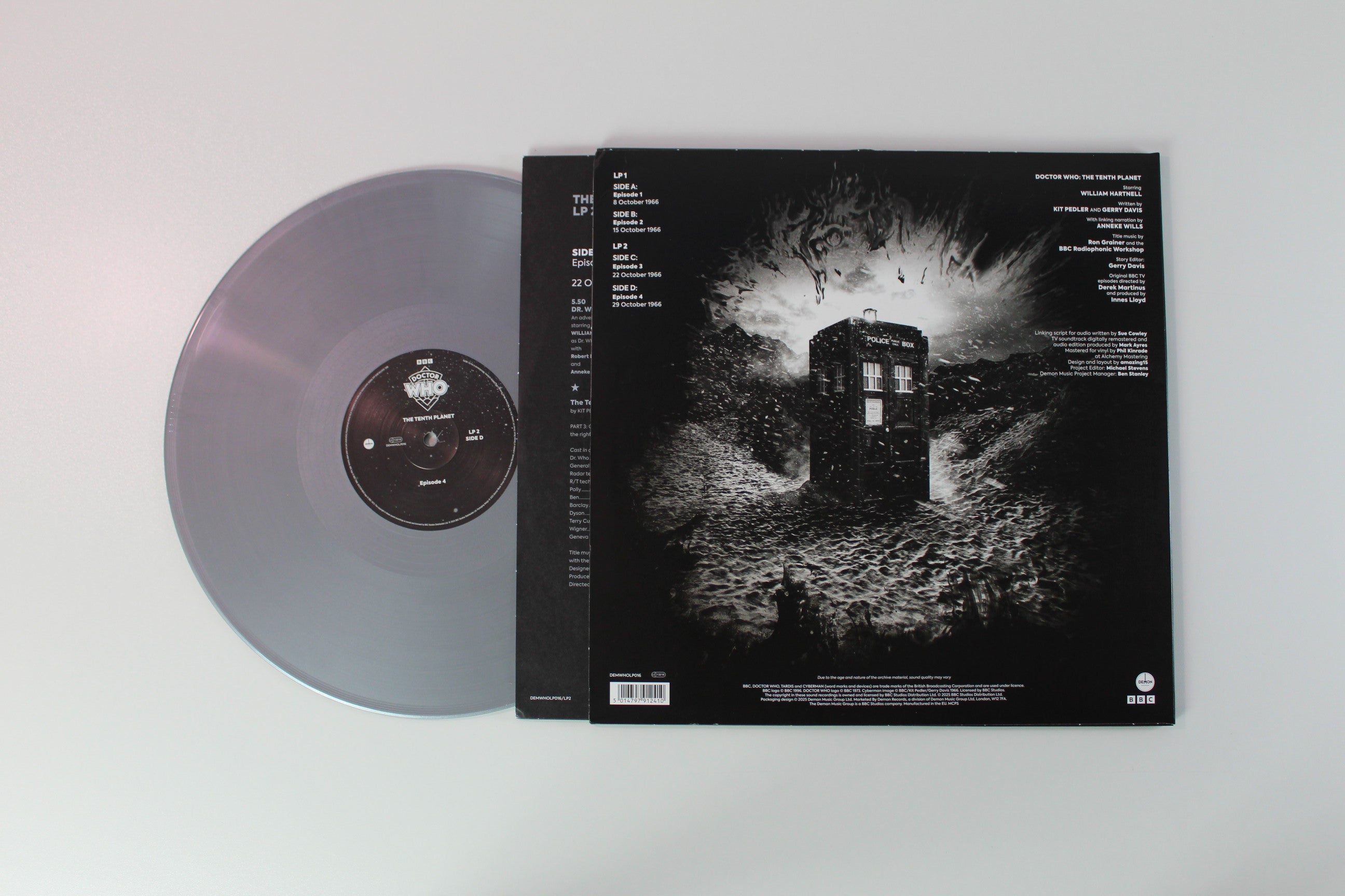 Doctor Who - The Tenth Planet (Original BBC TV Soundtrack) Ltd. RSD White & Silver Vinyl on Demon Records