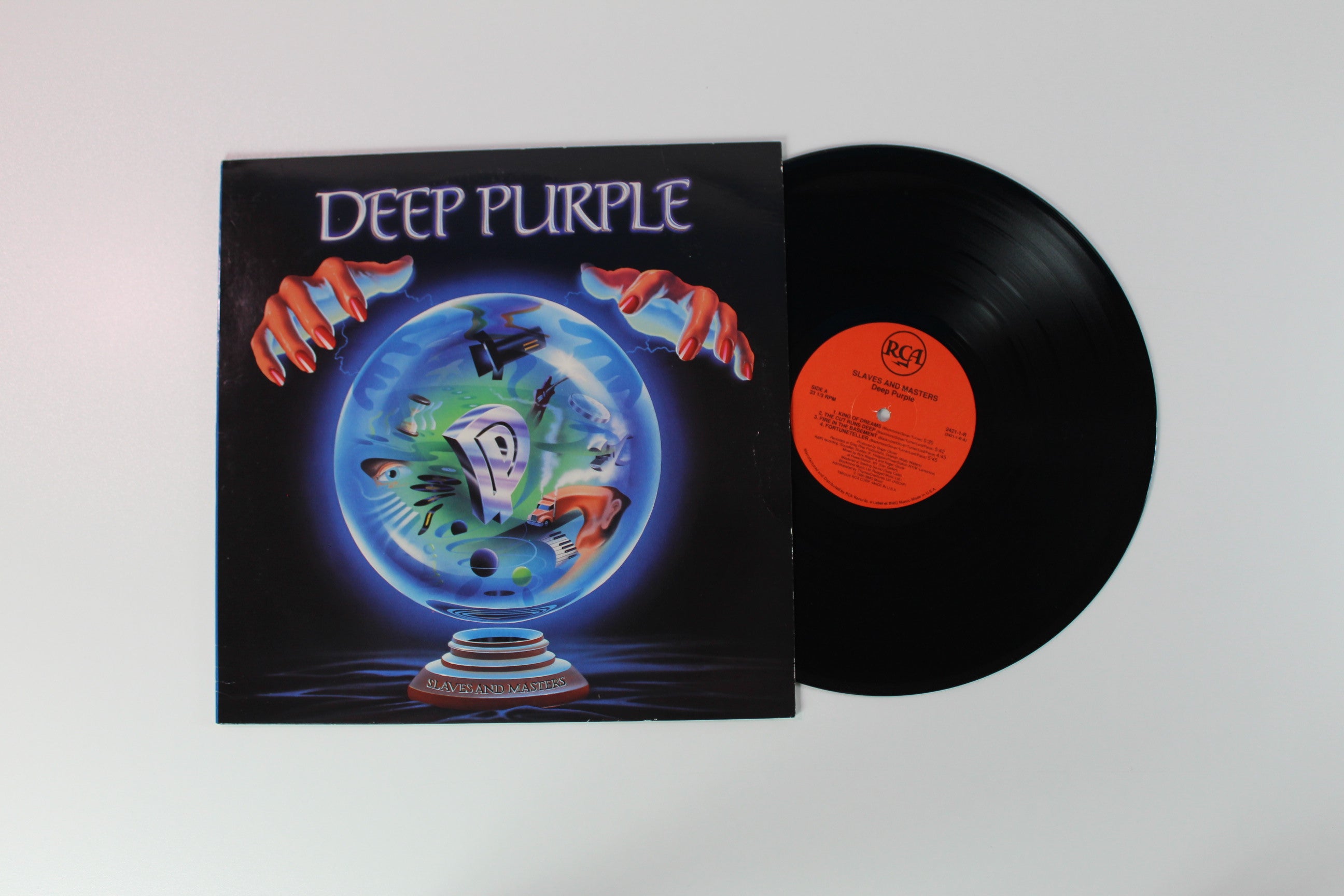 Deep Purple - Slaves And Masters Black Transparent Vinyl on RCA