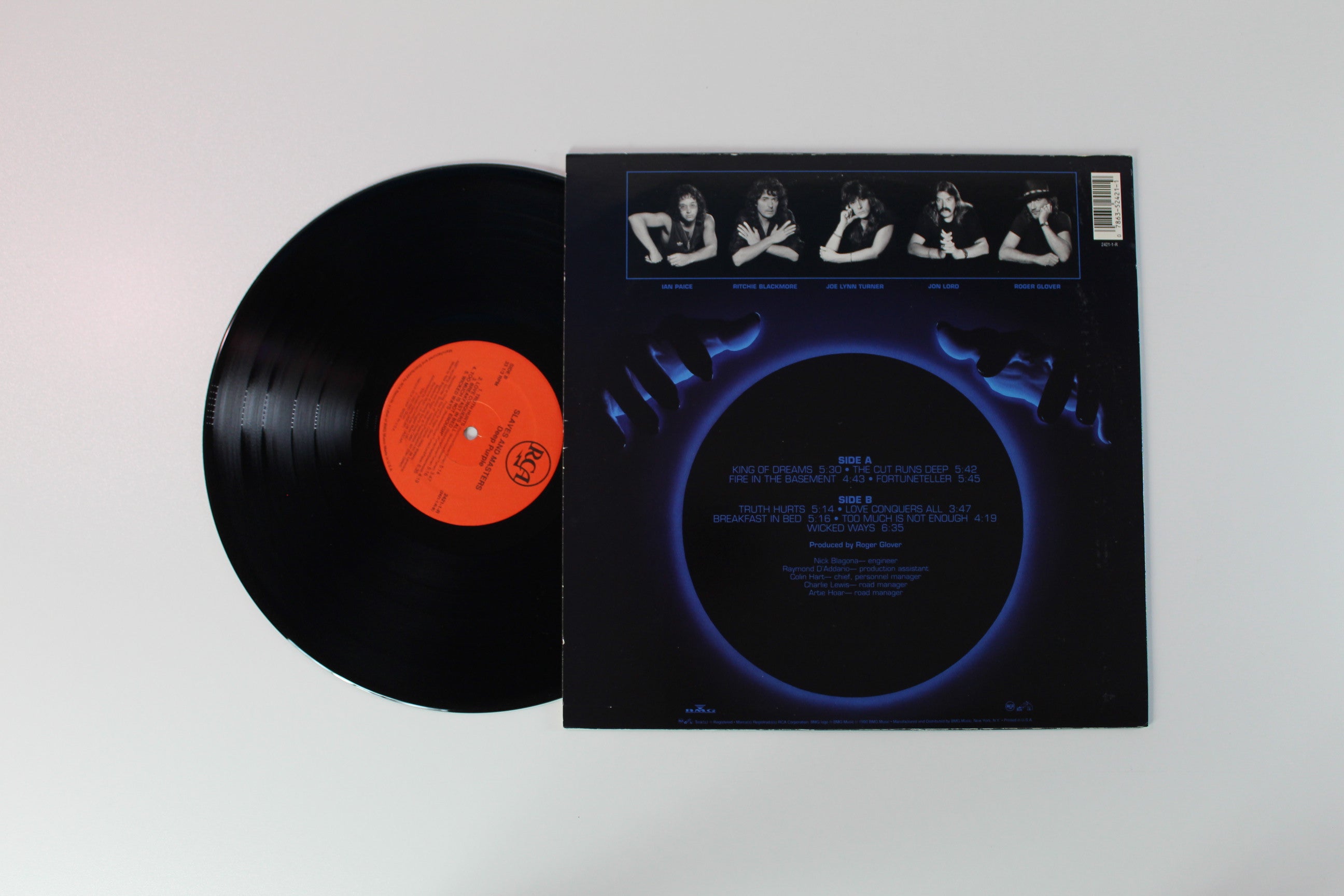 Deep Purple - Slaves And Masters Black Transparent Vinyl on RCA