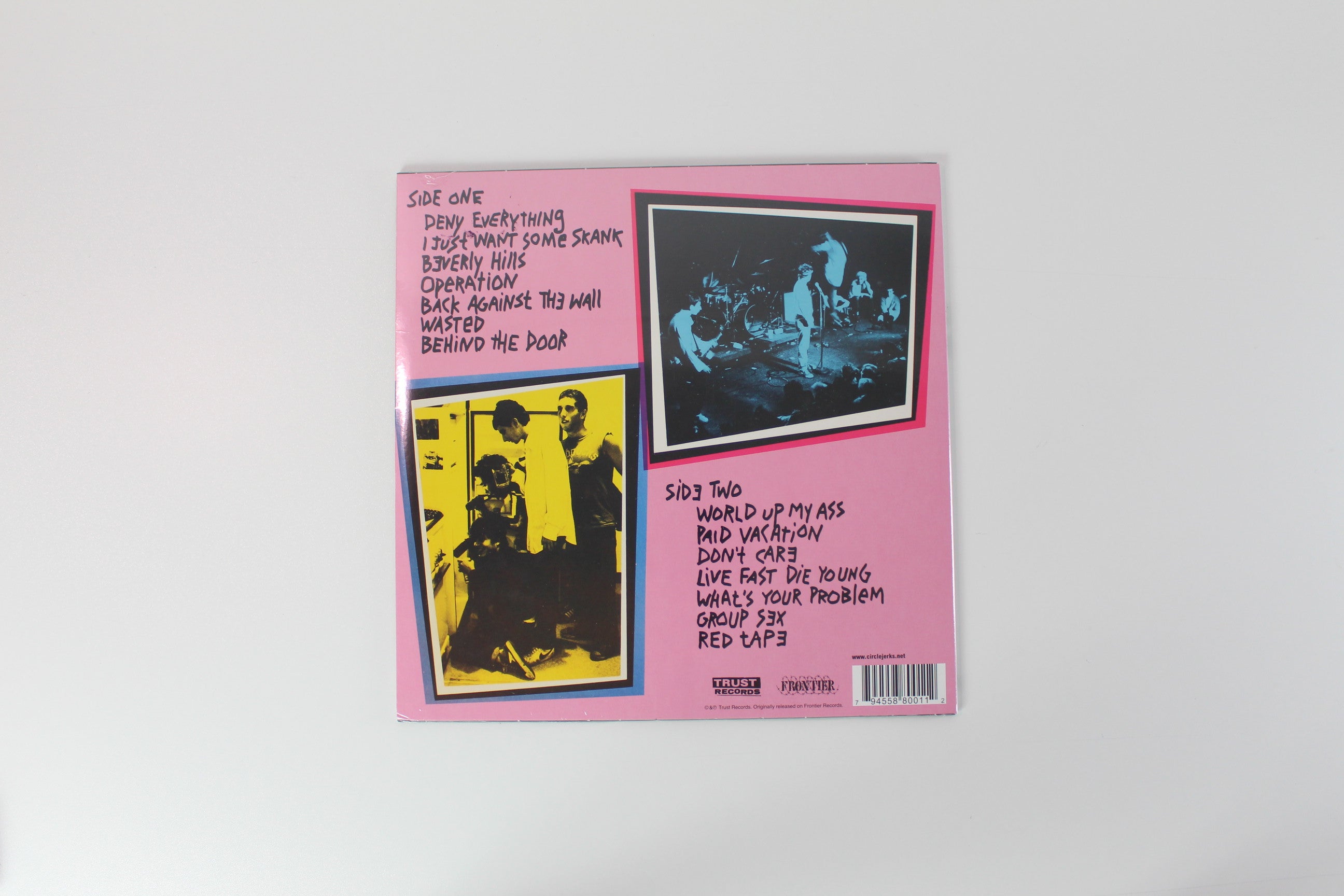 Circle Jerks - Group Sex on Trust Records Ltd. Pink & Black Vinyl Reissue Sealed