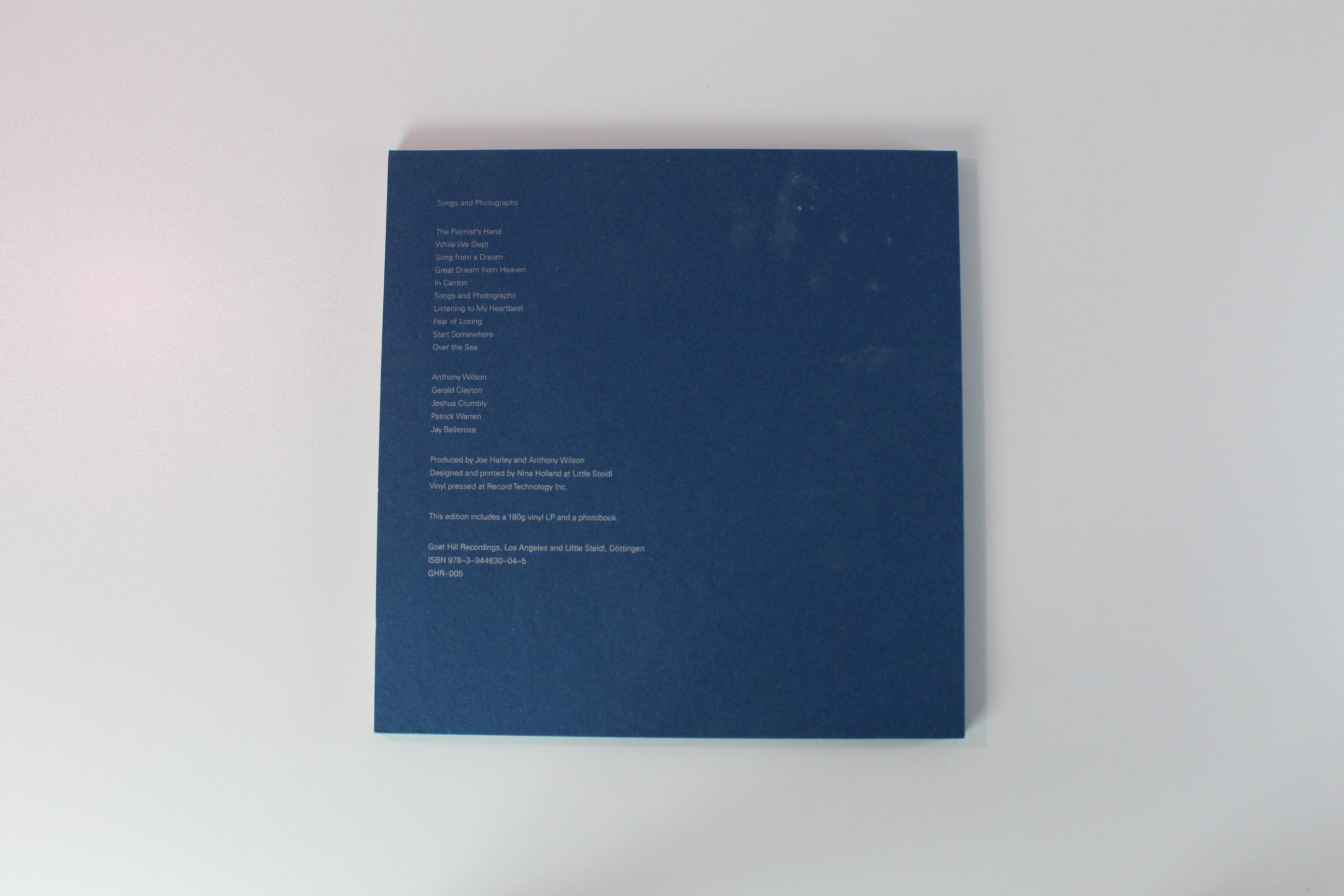 Anthony Wilson - Songs And Photographs on Goat Hill Recordings