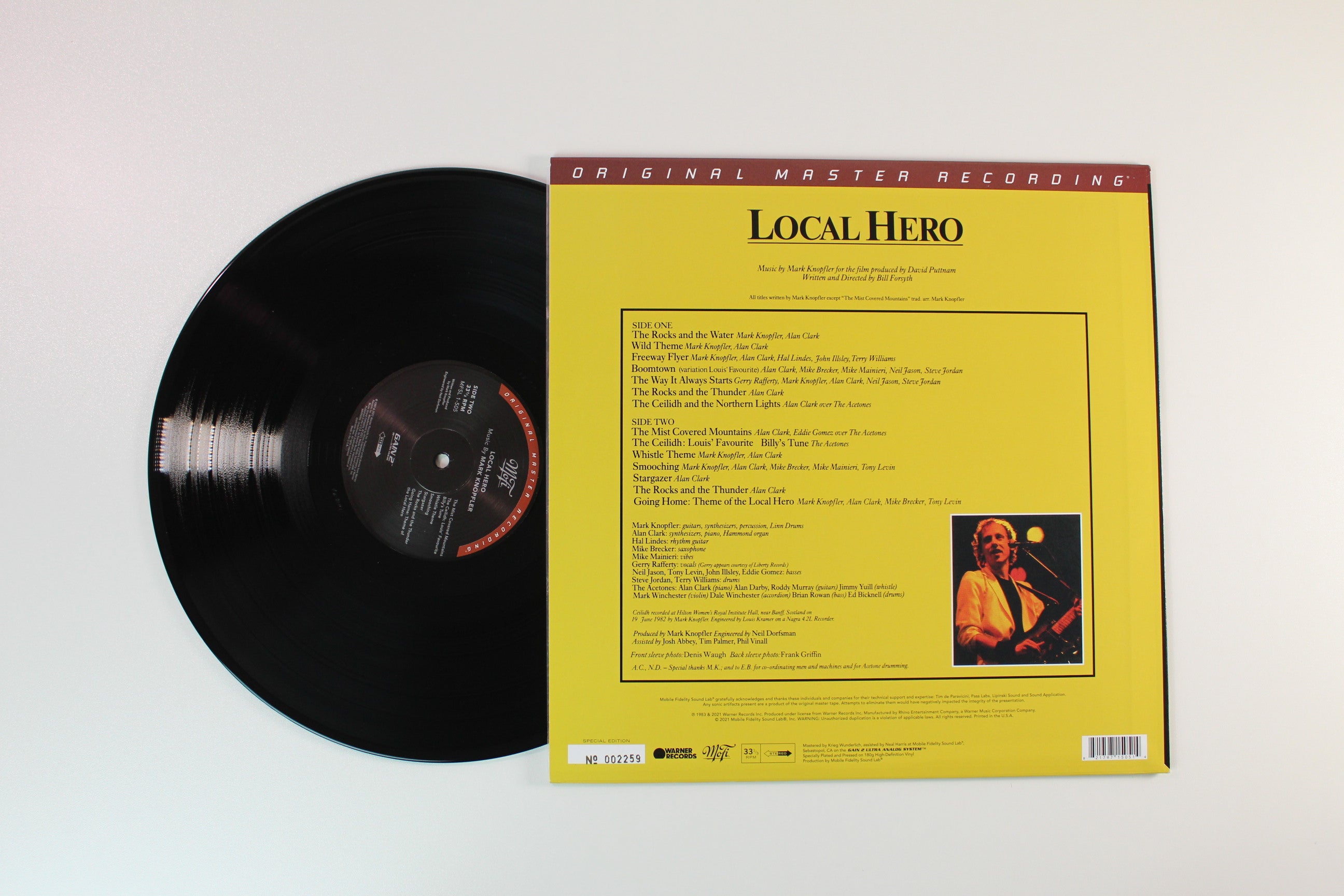 Mark Knopfler - Local Hero on Mobile Fidelity Sound Lab Ltd Numbered 180 Gram Reissue