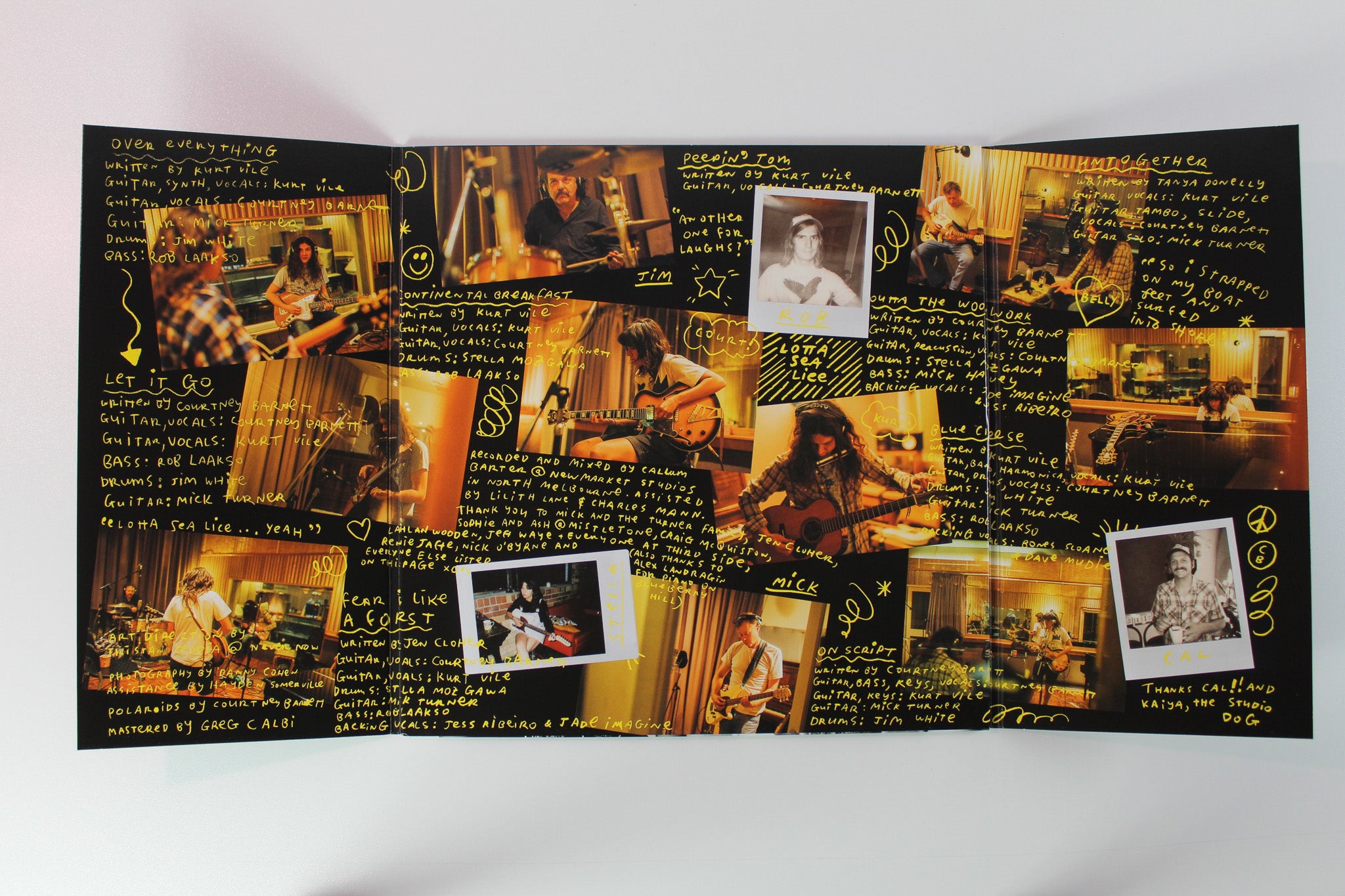 Courtney Barnett and Kurt Vile - Lotta Sea Lice on Milk Records Ltd Yellow