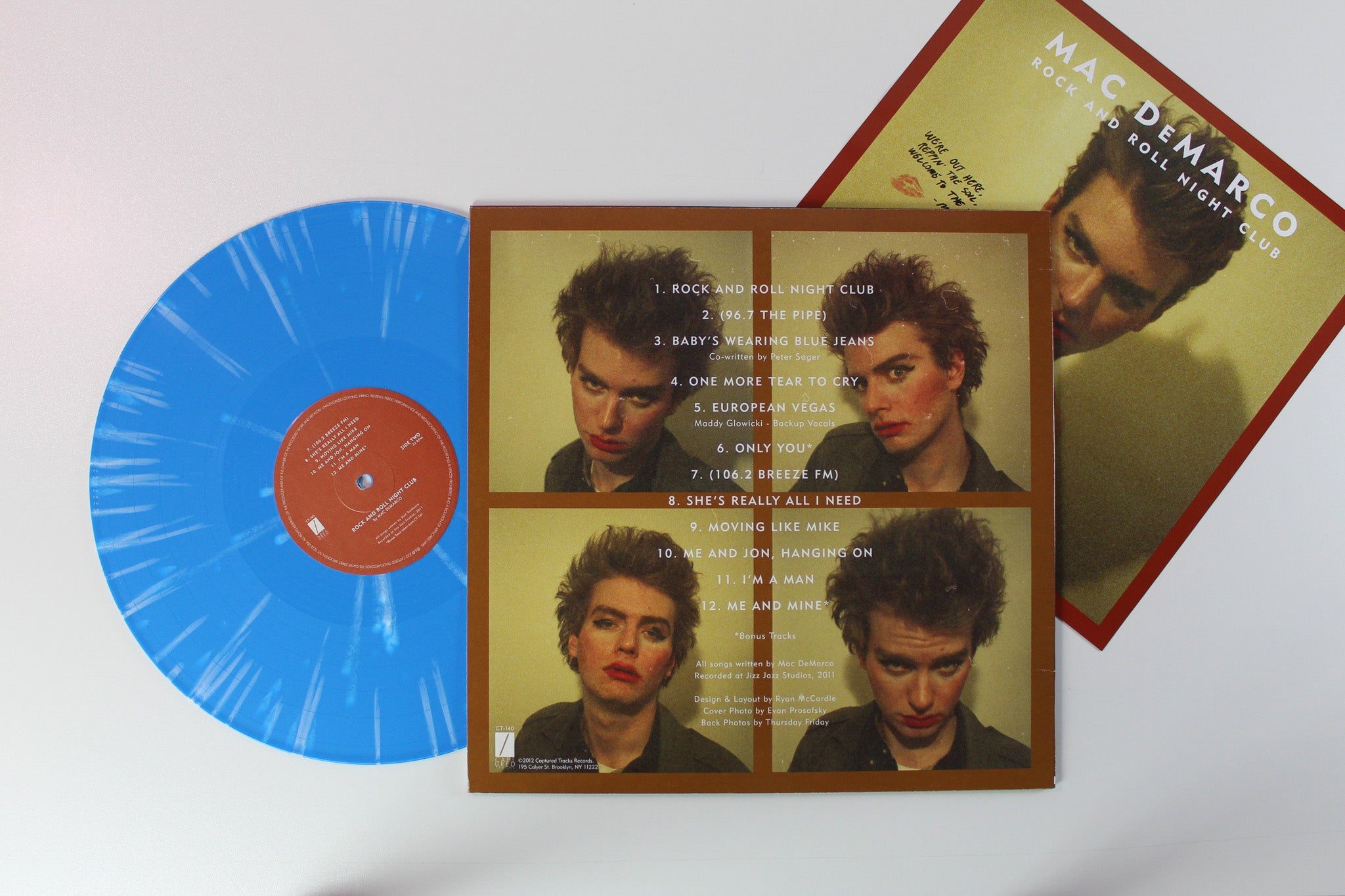 Mac Demarco - Rock And Roll Night Club on Captured Tracks Ltd Blue & White Splatter Reissue