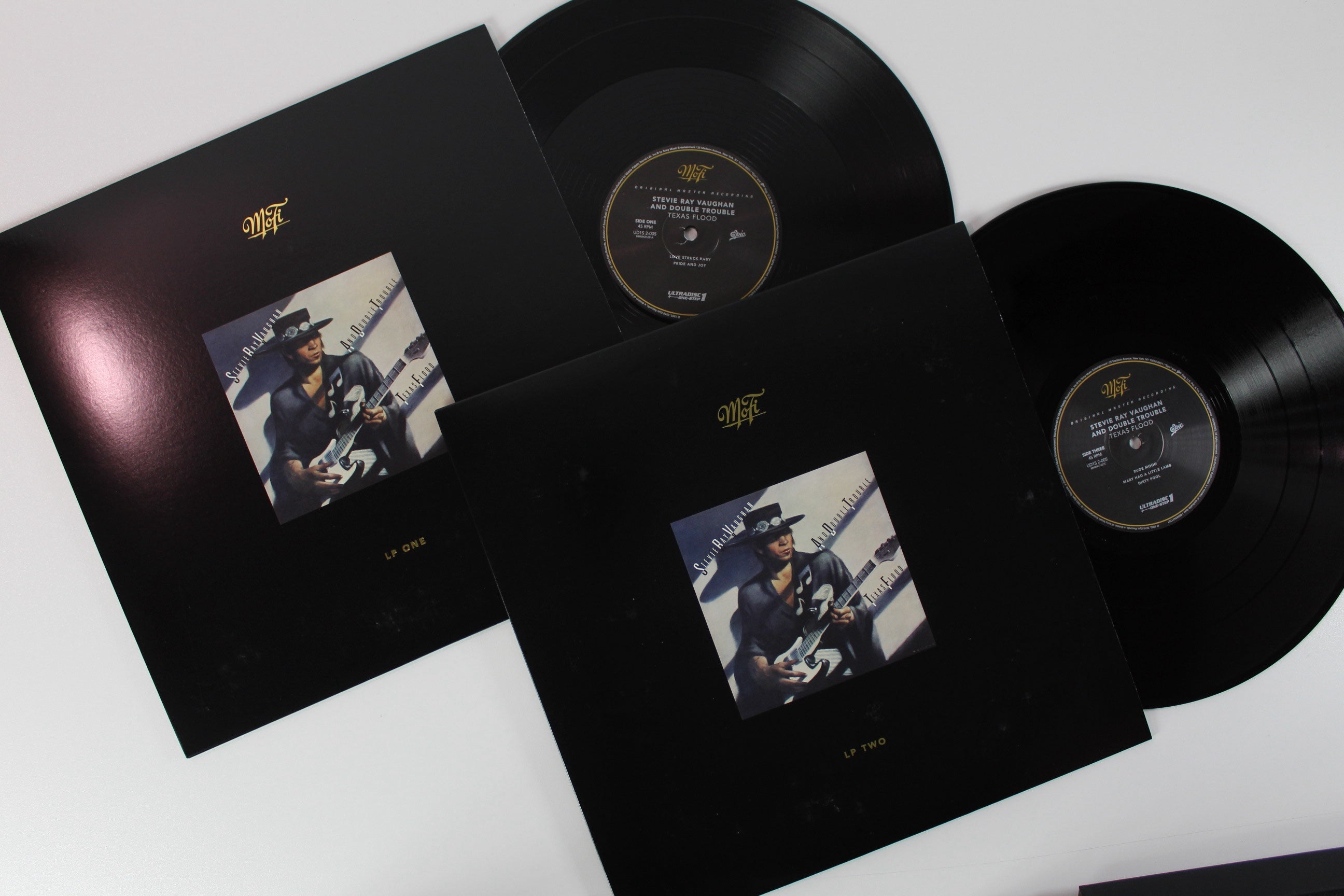 Stevie Ray Vaughan & Double Trouble - Texas Flood on Mobile Fidelity Sound Lab 2 X 12" 45 RPM Ltd Numbered Box Set Reissue
